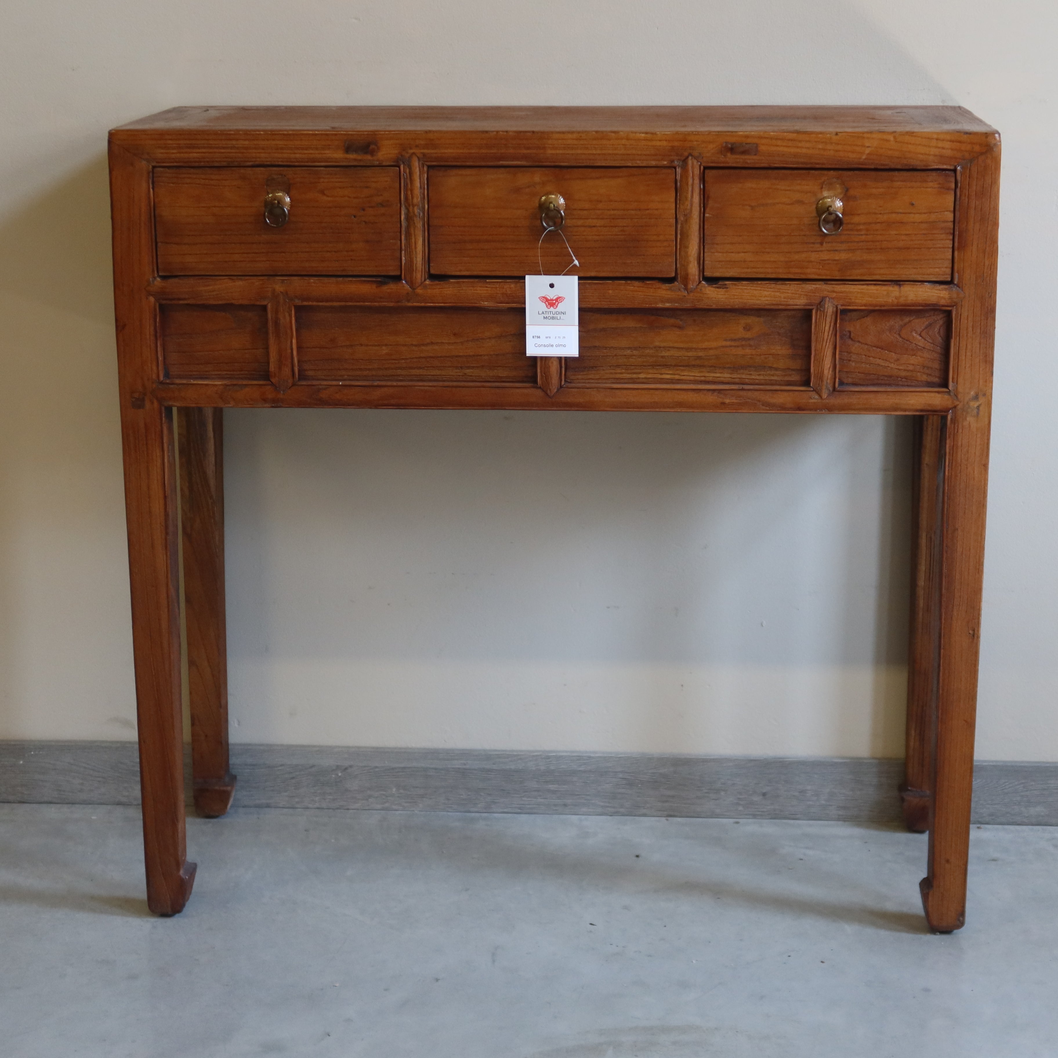 CONSOLLE OLMO CINESE CON CASSETTI