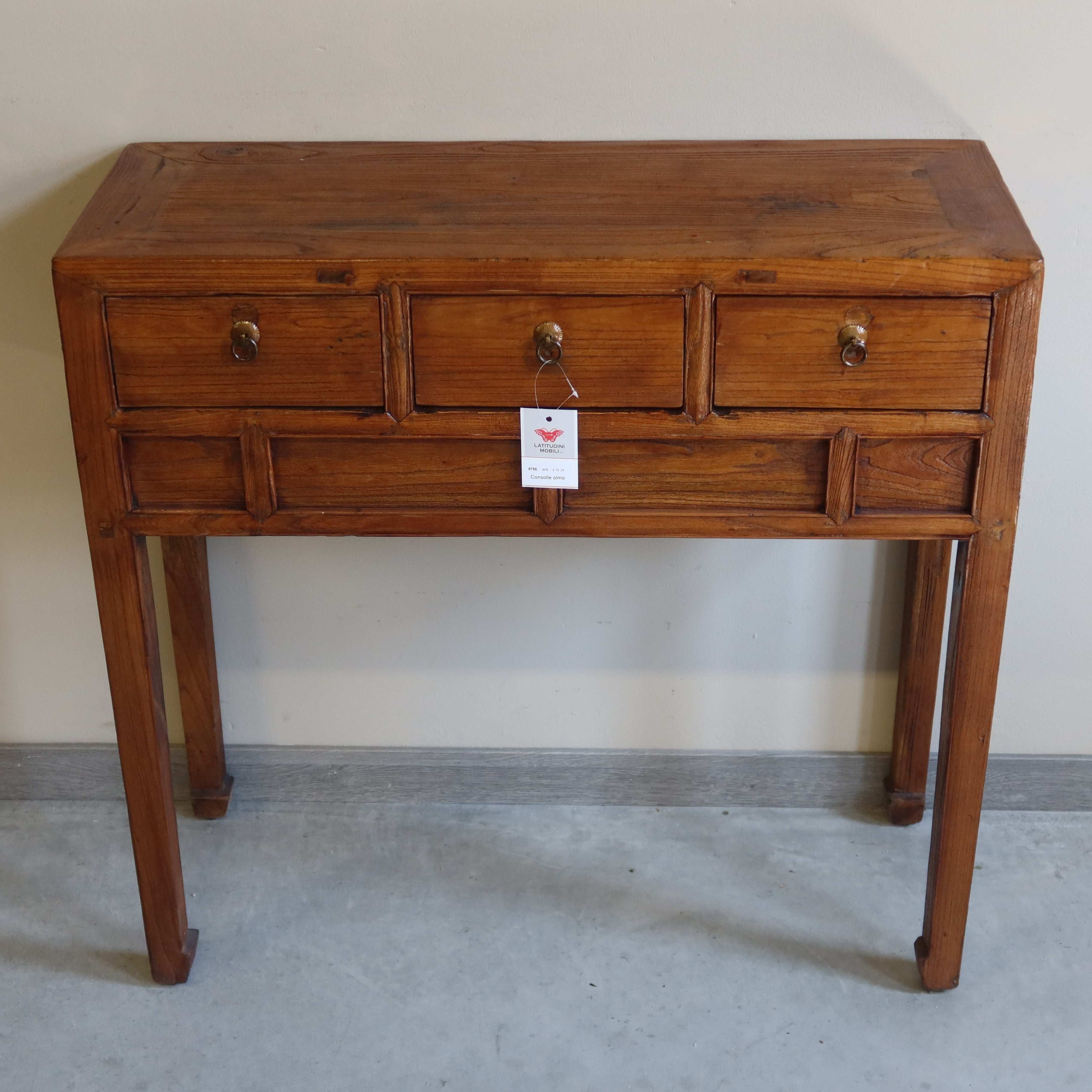 CONSOLLE OLMO CINESE CON CASSETTI