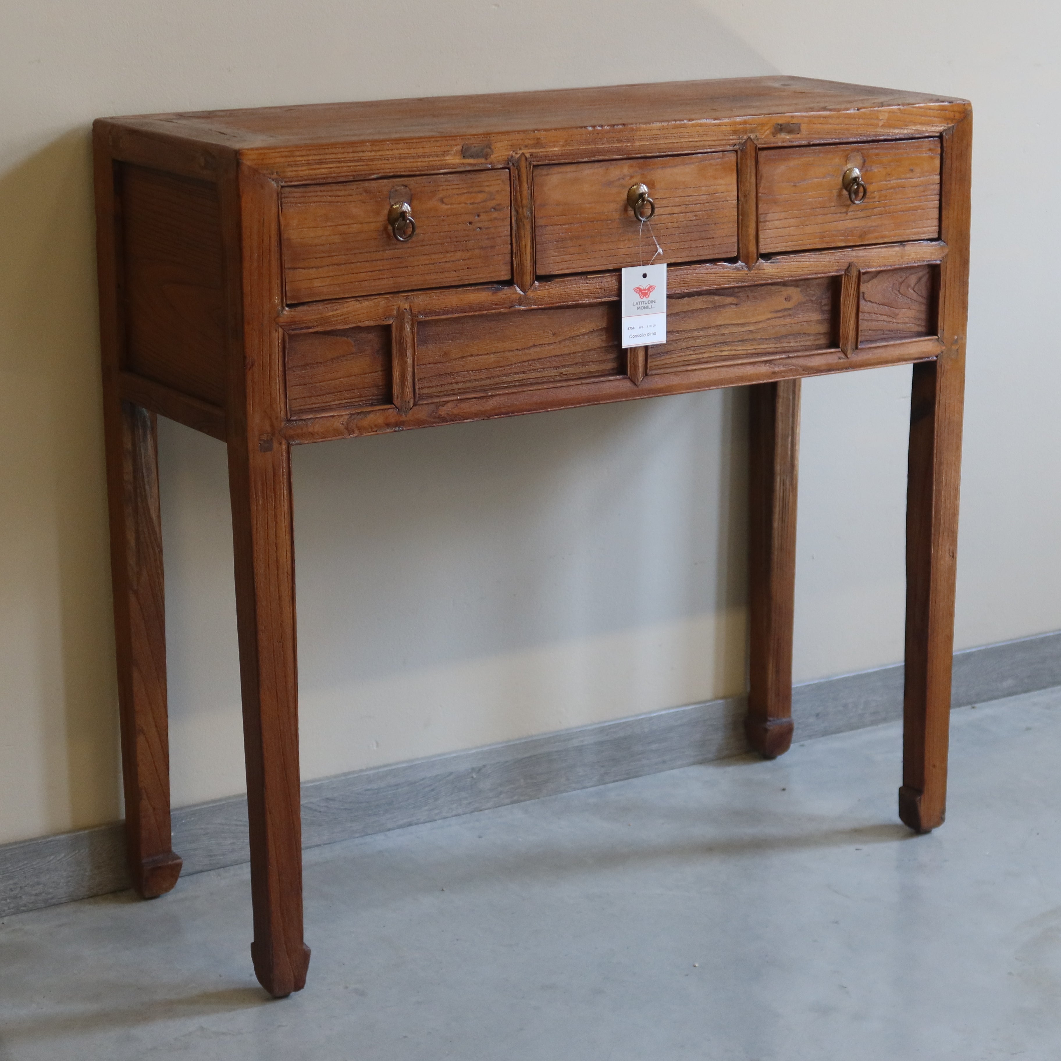 CONSOLLE OLMO CINESE CON CASSETTI