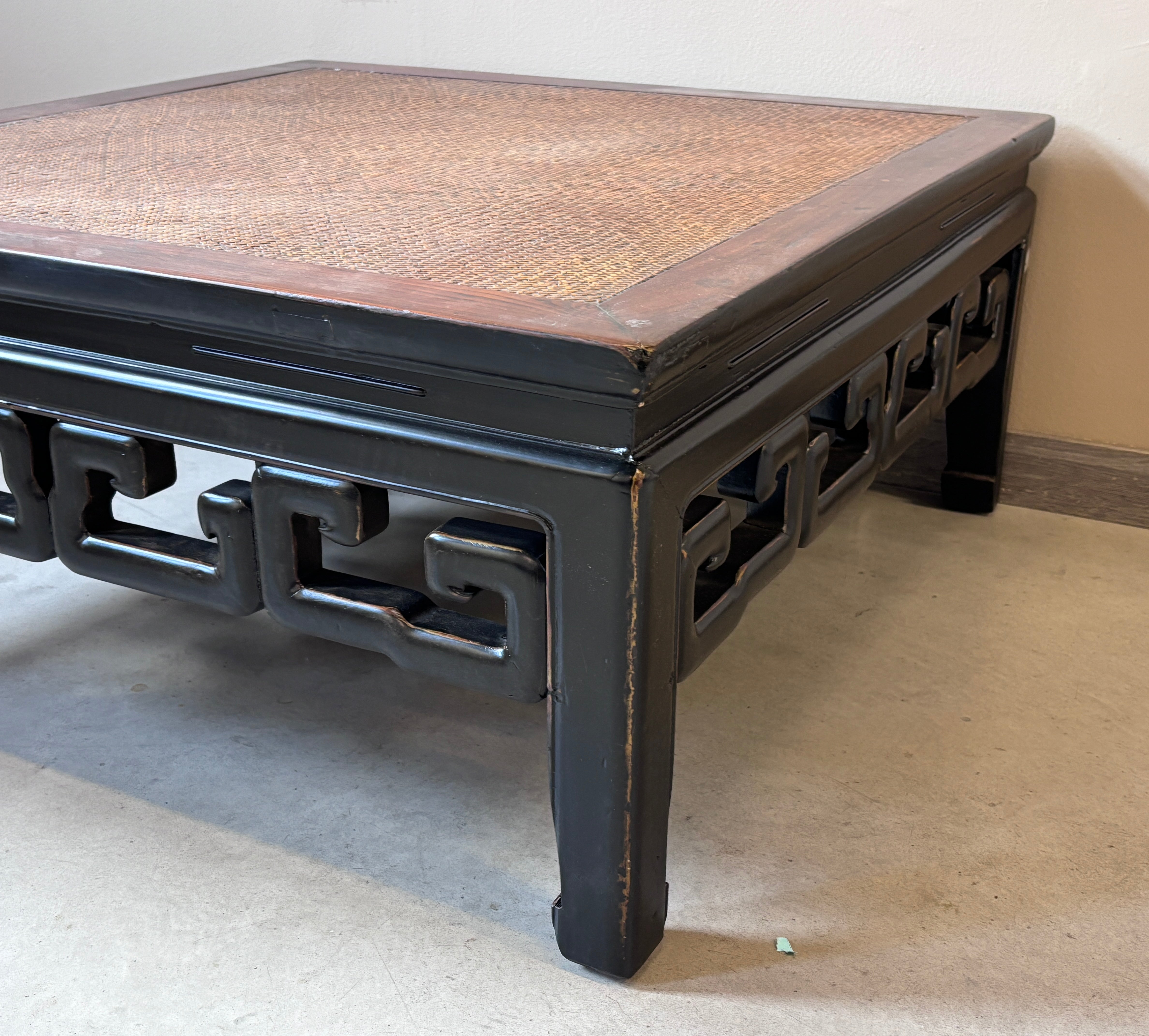 TAVOLO CINESE QUADRATO PIANO RATTAN