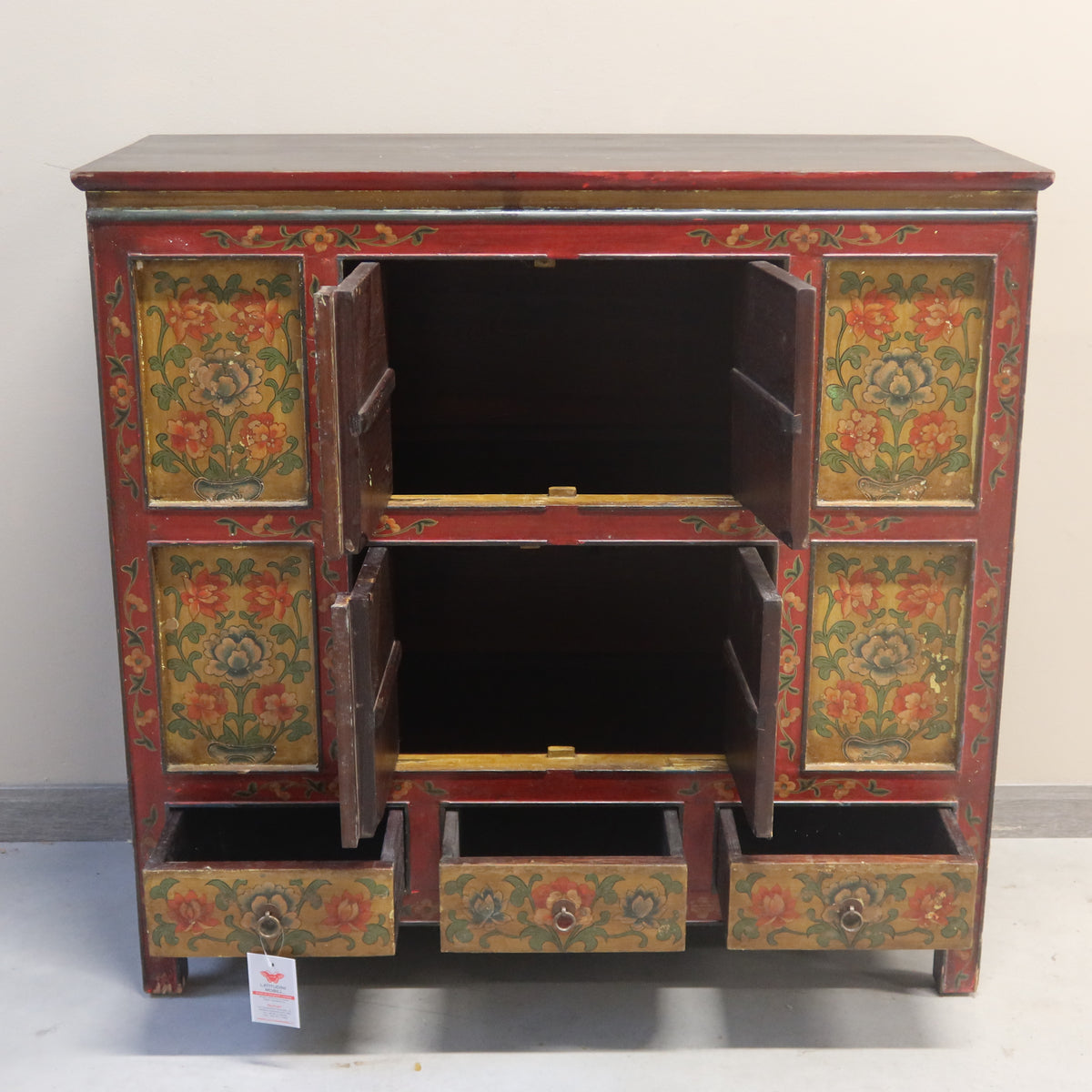 CREDENZA TIBET DECORATA