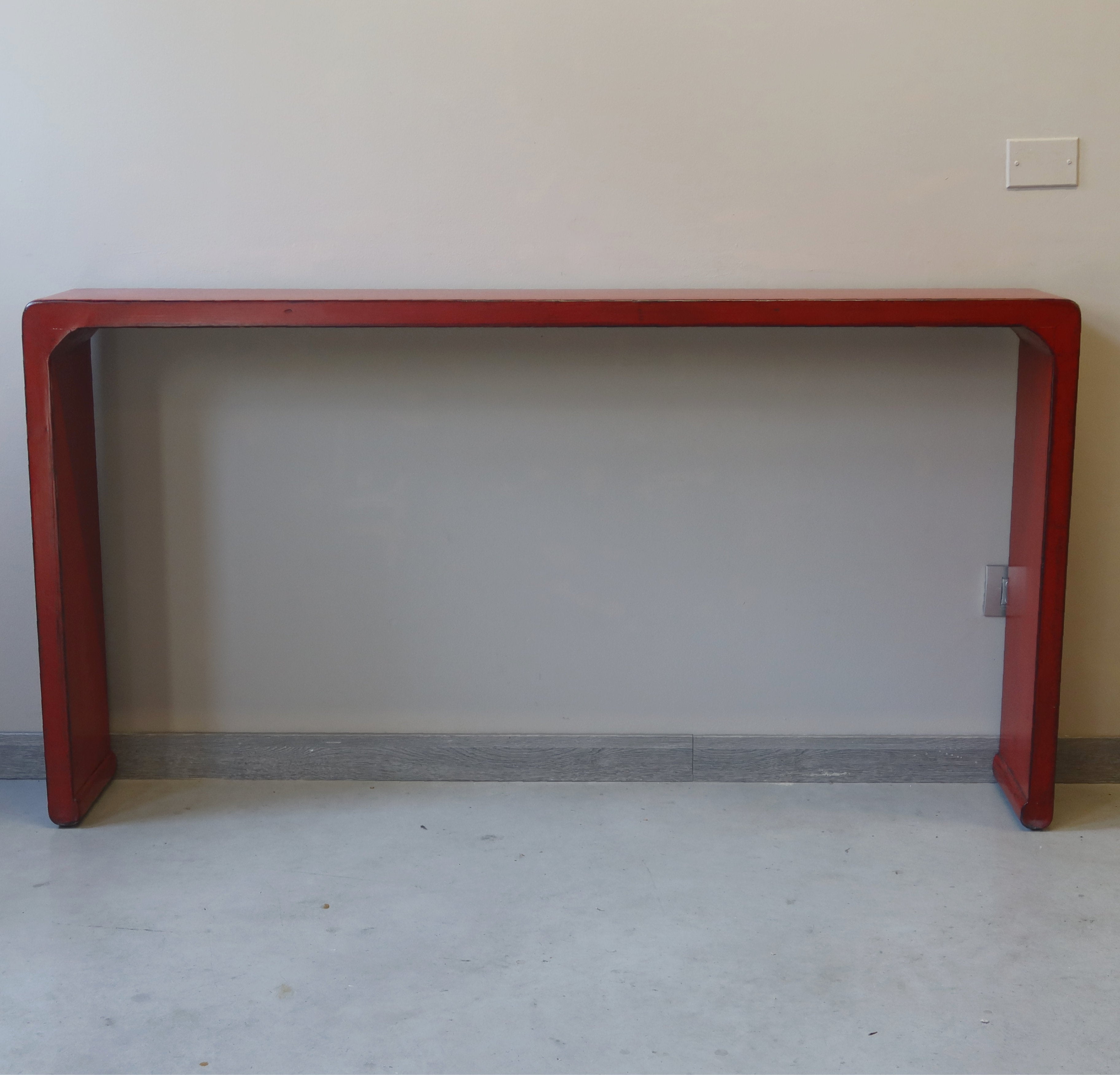 CONSOLLE CINESE IN LACCA ROSSA
