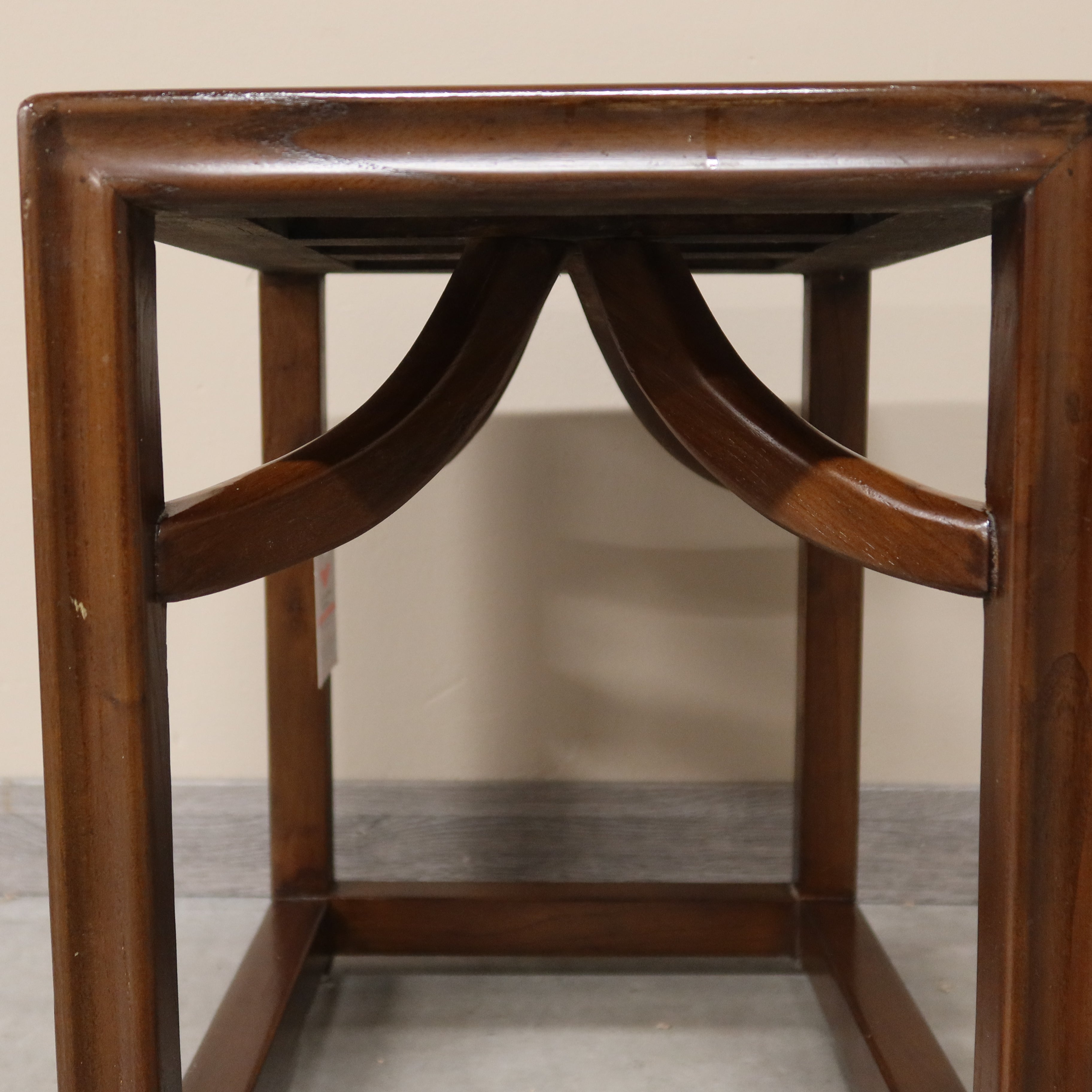 SGABELLO OLMO CINESE PIANO RATTAN