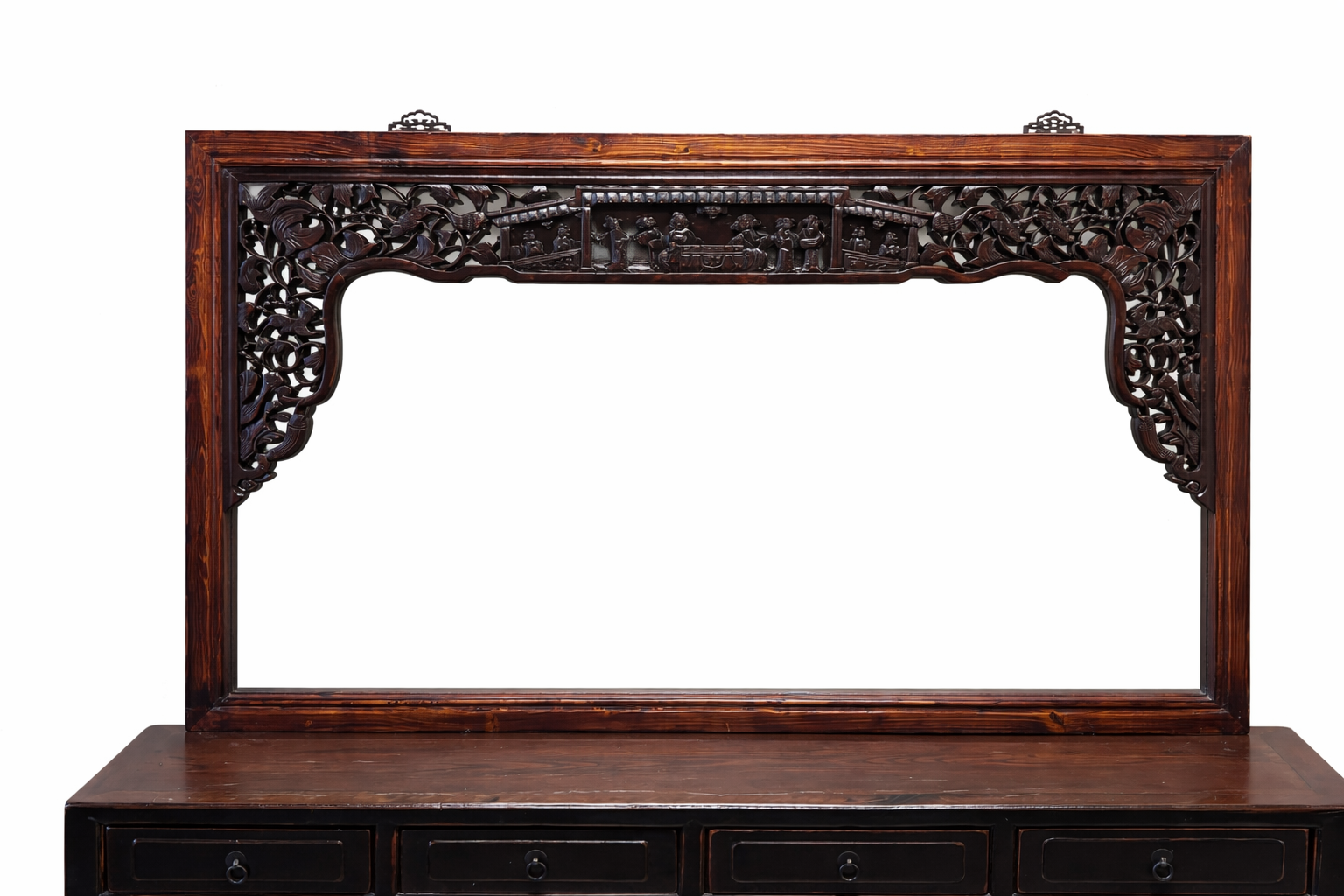 ANTICA CORNICE INTAGLIATA CON SPECCHIO