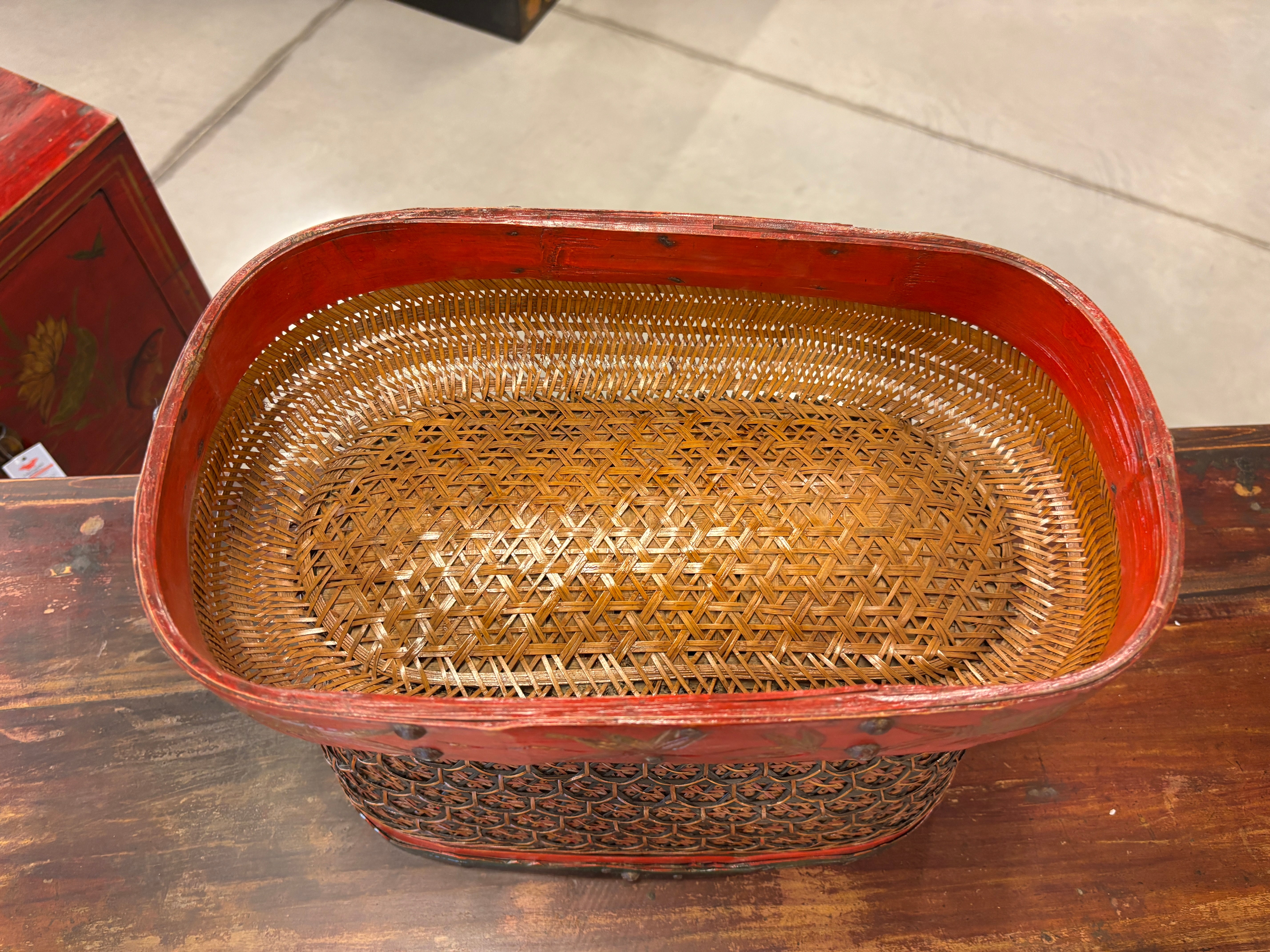 CESTA DA THE' IN BAMBU'
