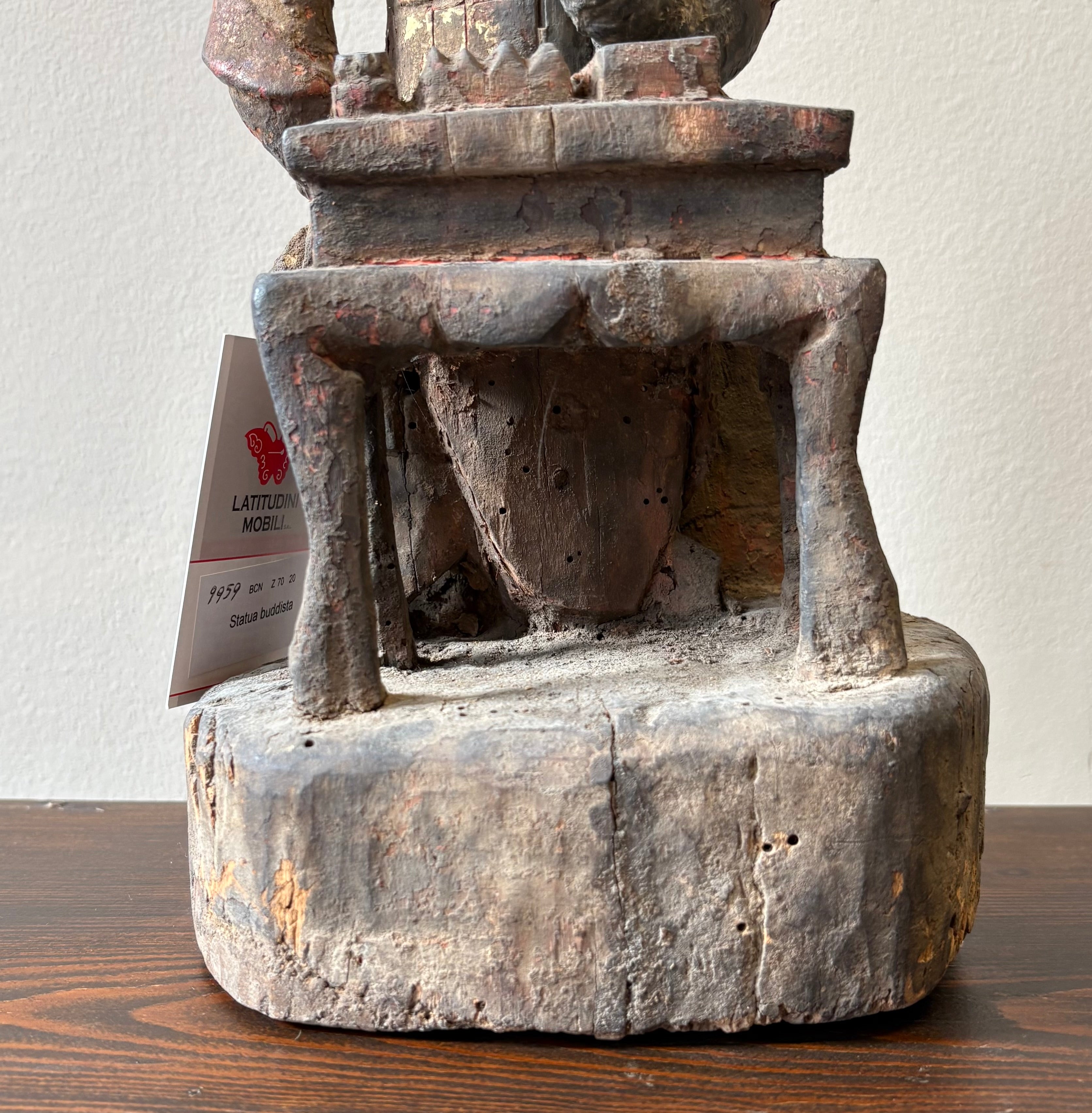 STATUA CONFUCIANA LIGNEA