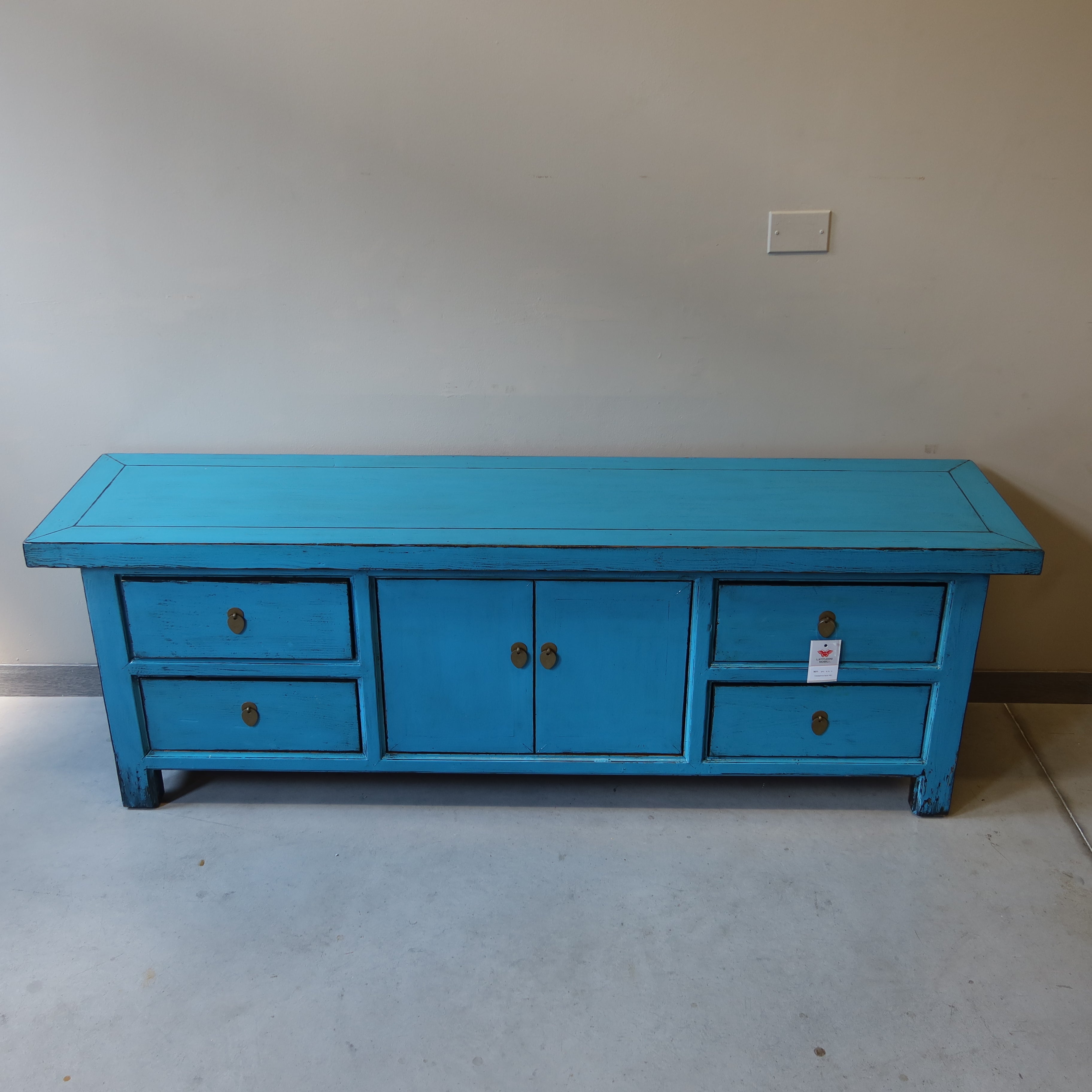 CASSAPANCA CINESE LACCA AZZURRA TOP AGGETTANTE