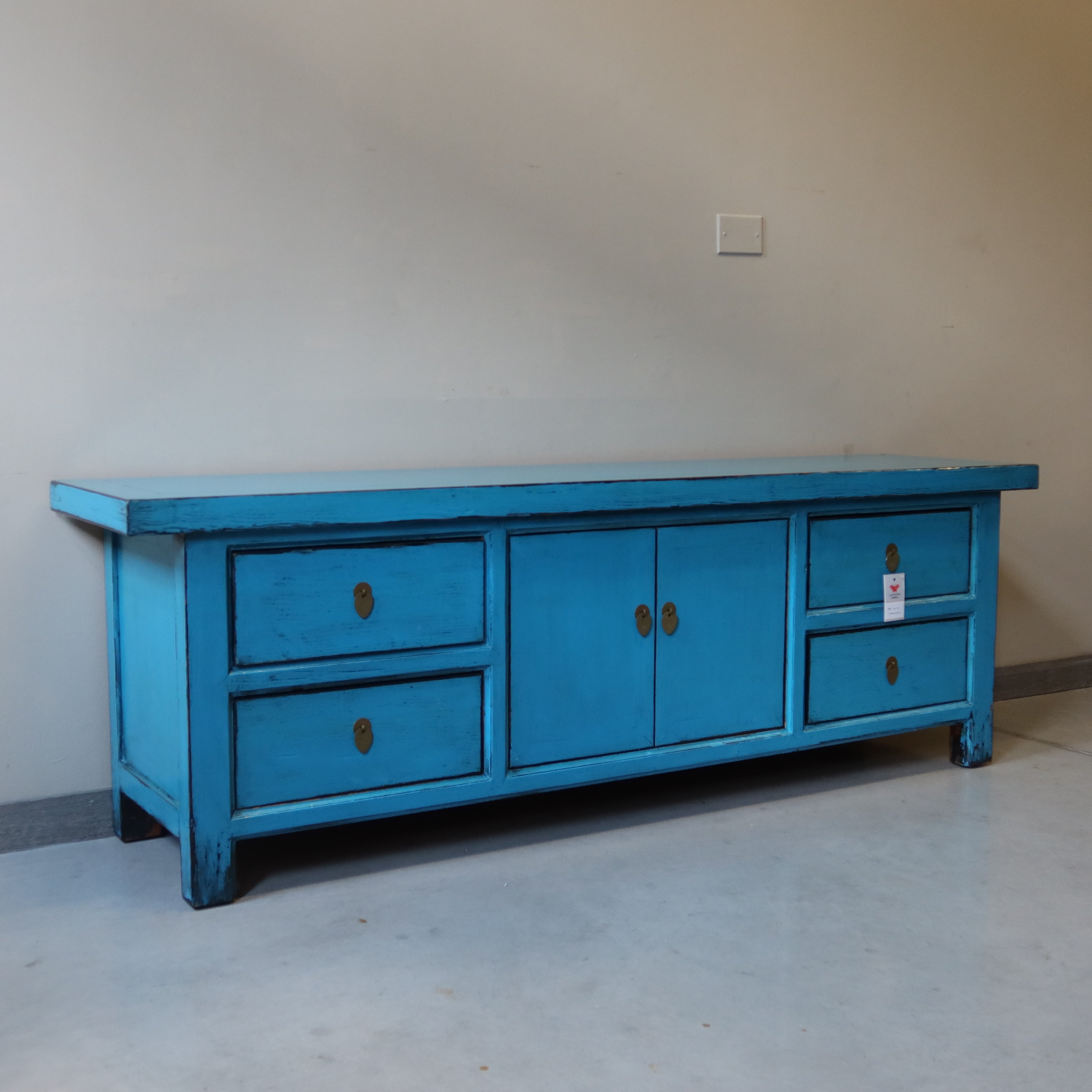 CASSAPANCA CINESE LACCA AZZURRA TOP AGGETTANTE