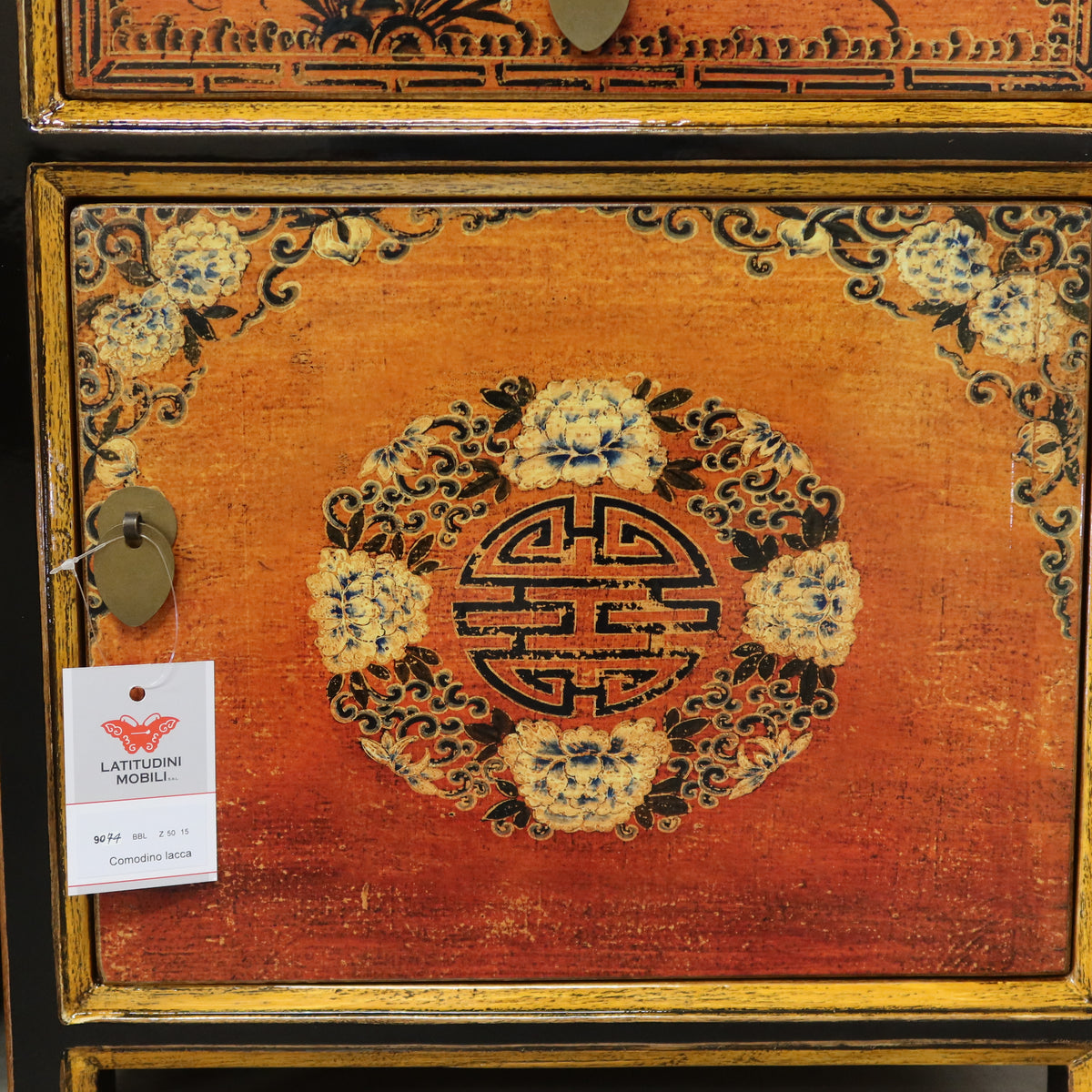 COMODINO MONGOLO DECORATO