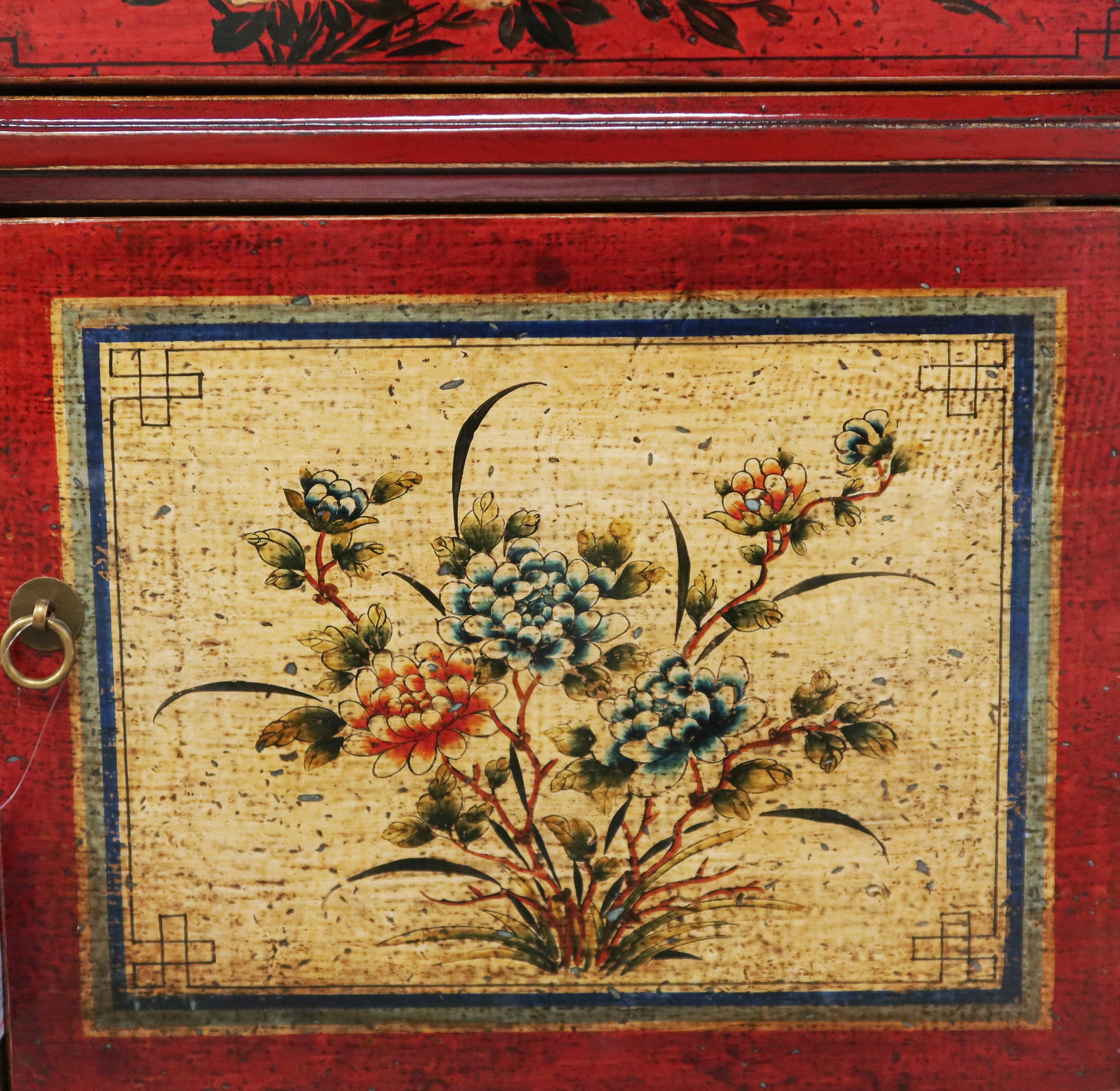 COMODINO DECORATO DELLA MONGOLIA