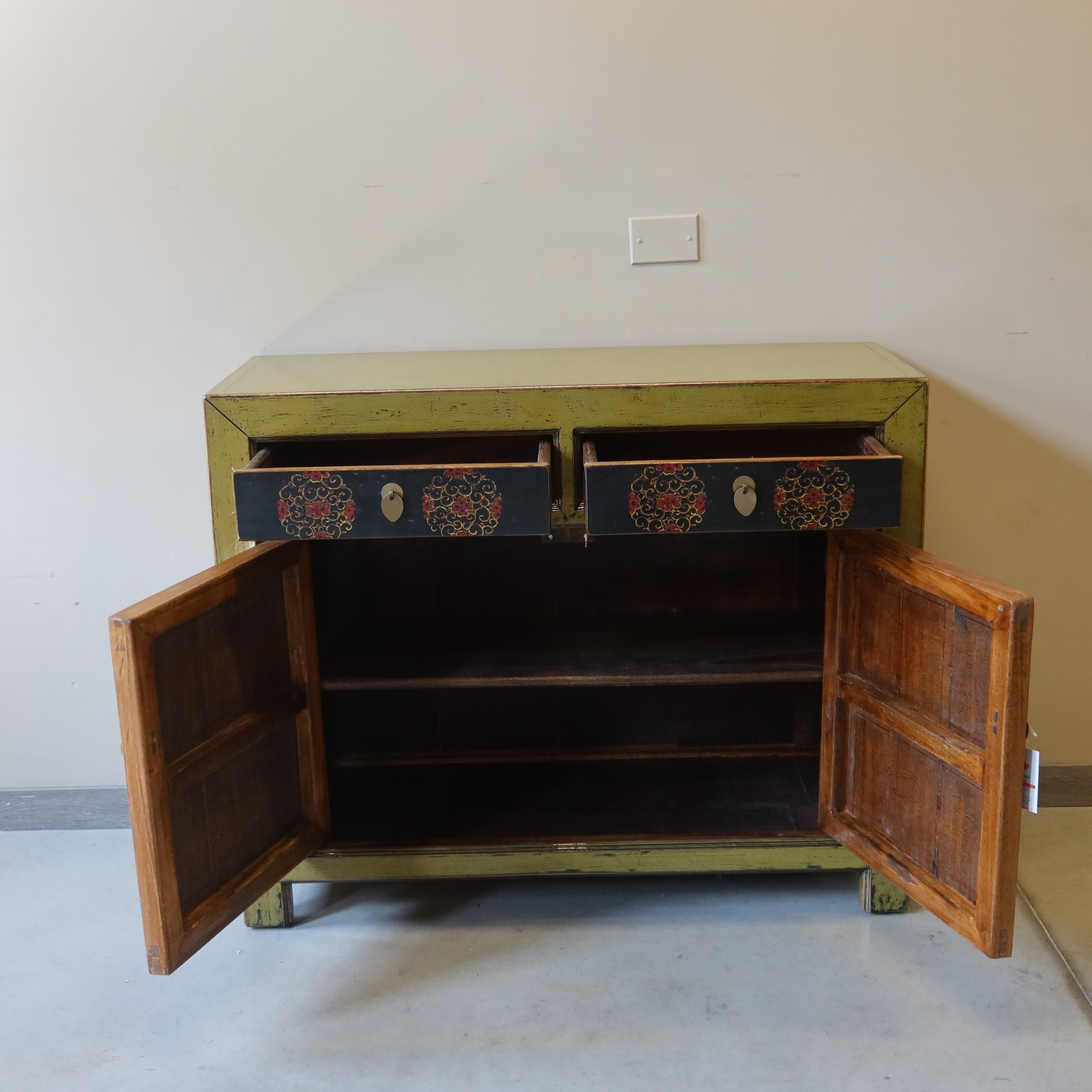 CREDENZA MONGOLIA LACCA DECORATA
