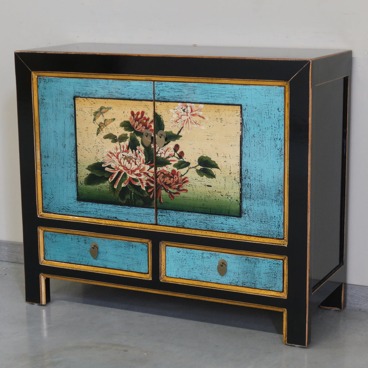 CREDENZA MONGOLIA LACCA DECORATA