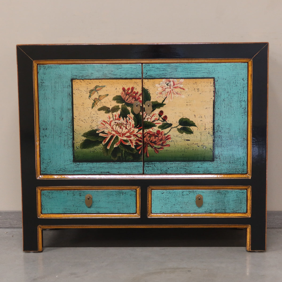 CREDENZA MONGOLIA LACCA DECORATA