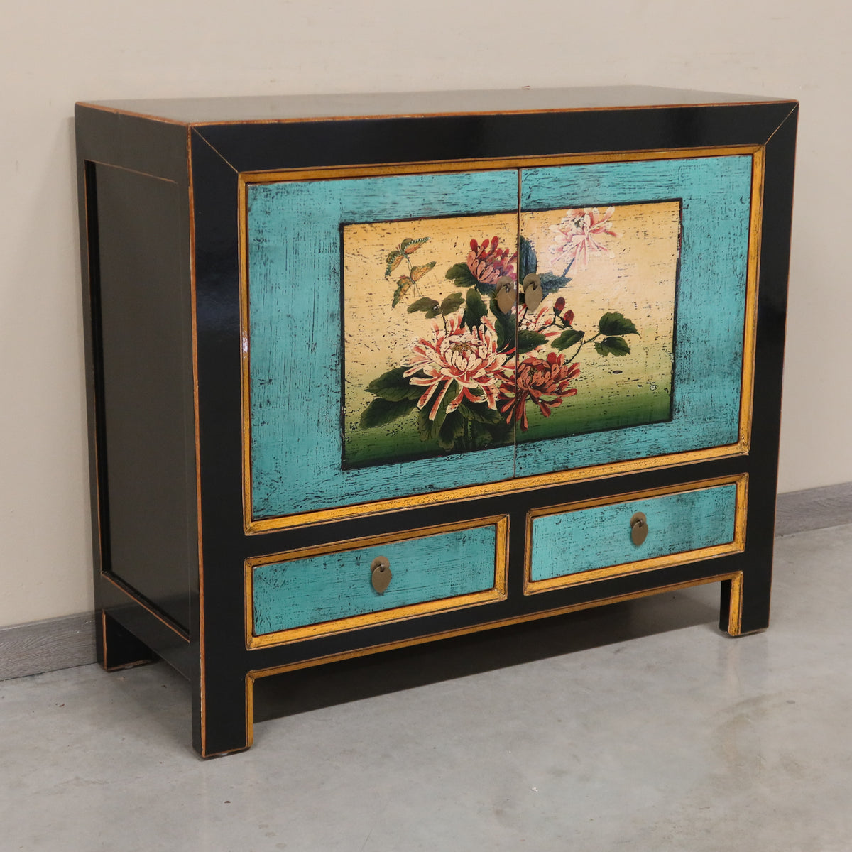 CREDENZA MONGOLIA LACCA DECORATA