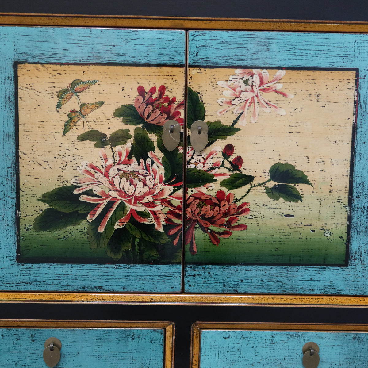 CREDENZA MONGOLIA LACCA DECORATA