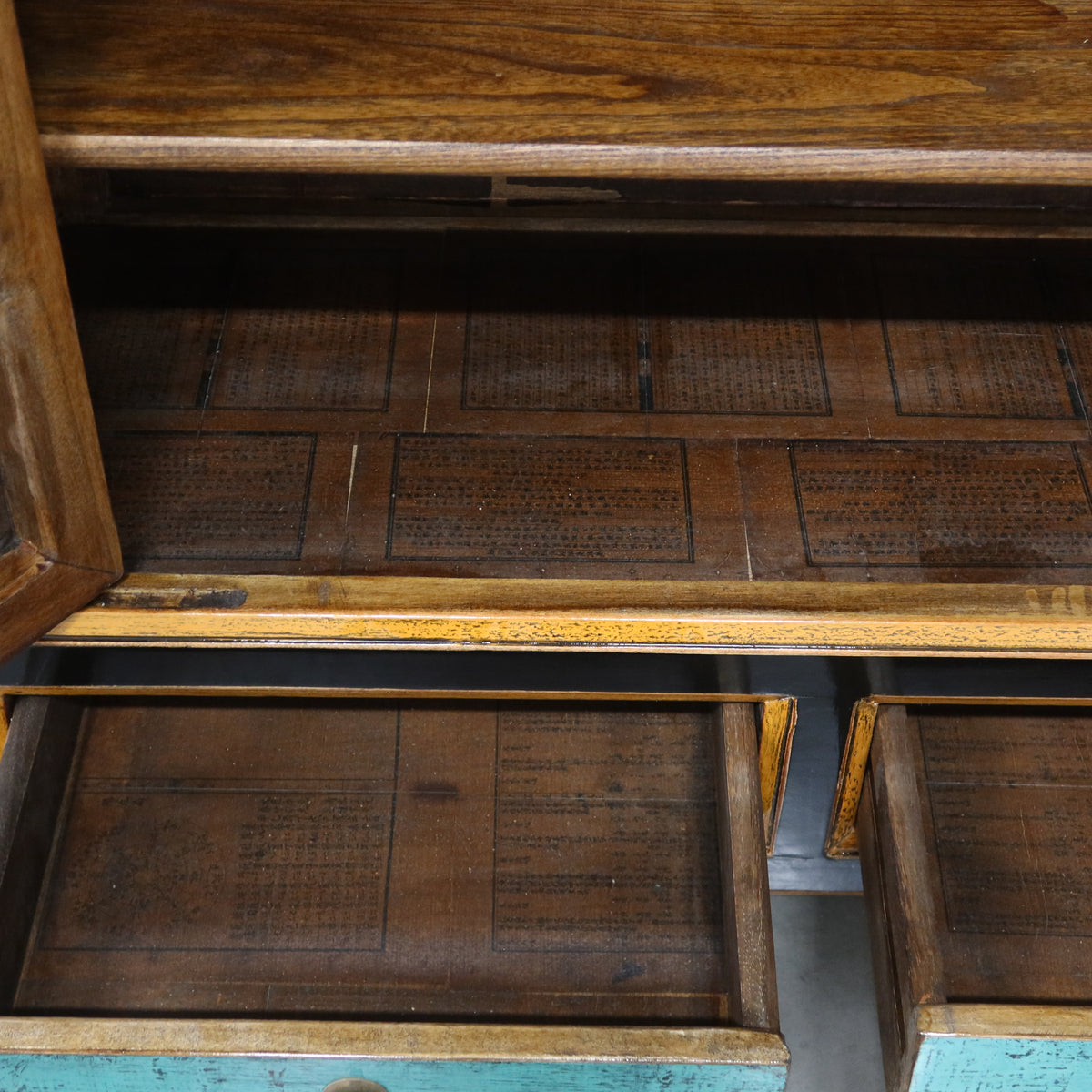 CREDENZA MONGOLIA LACCA DECORATA