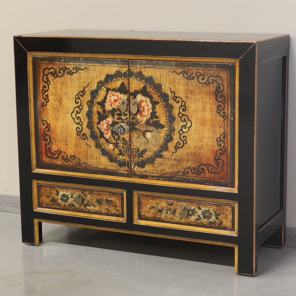 CREDENZA MONGOLIA LACCA DECORATA