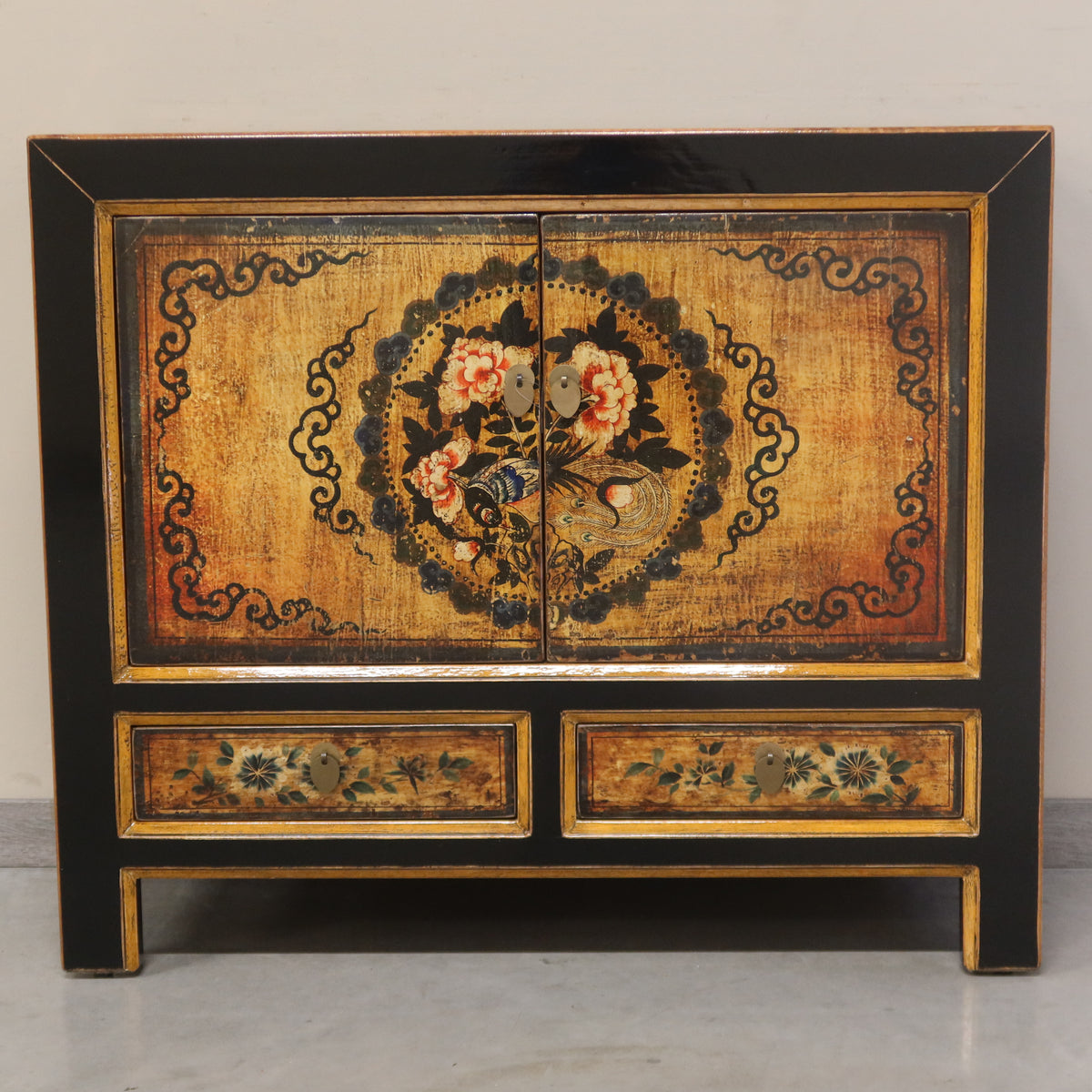 CREDENZA MONGOLIA LACCA DECORATA