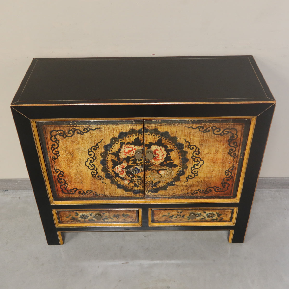 CREDENZA MONGOLIA LACCA DECORATA