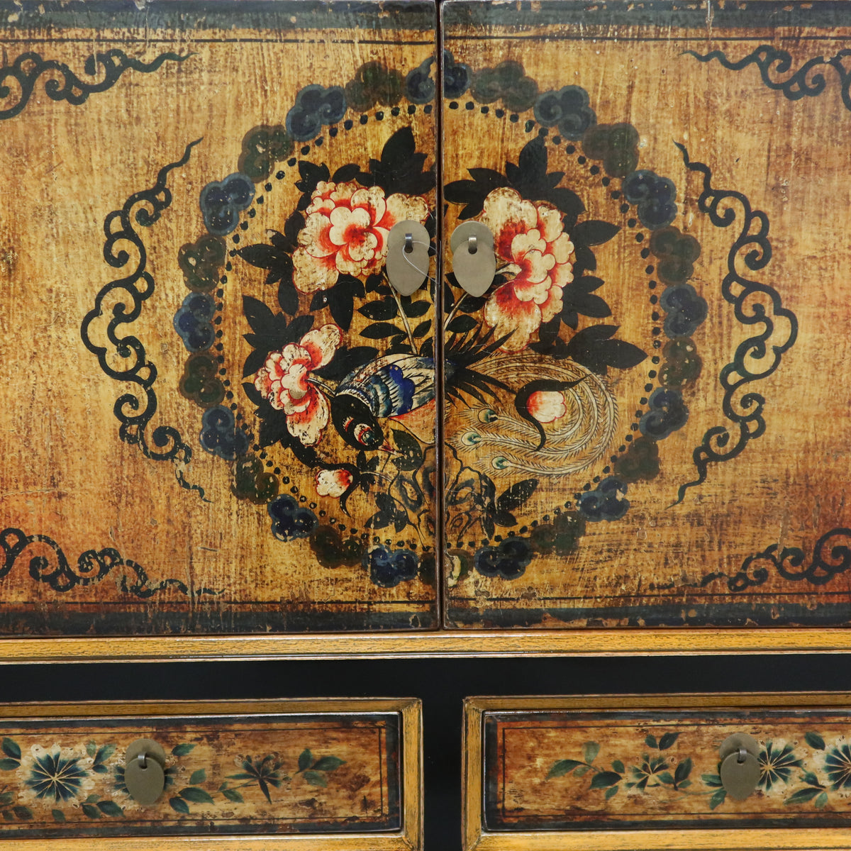 CREDENZA MONGOLIA LACCA DECORATA