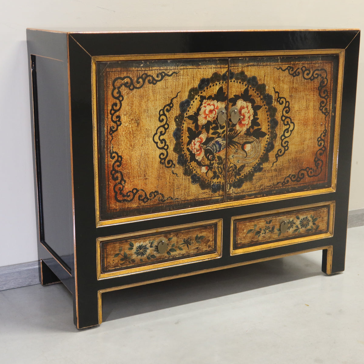 CREDENZA MONGOLIA LACCA DECORATA