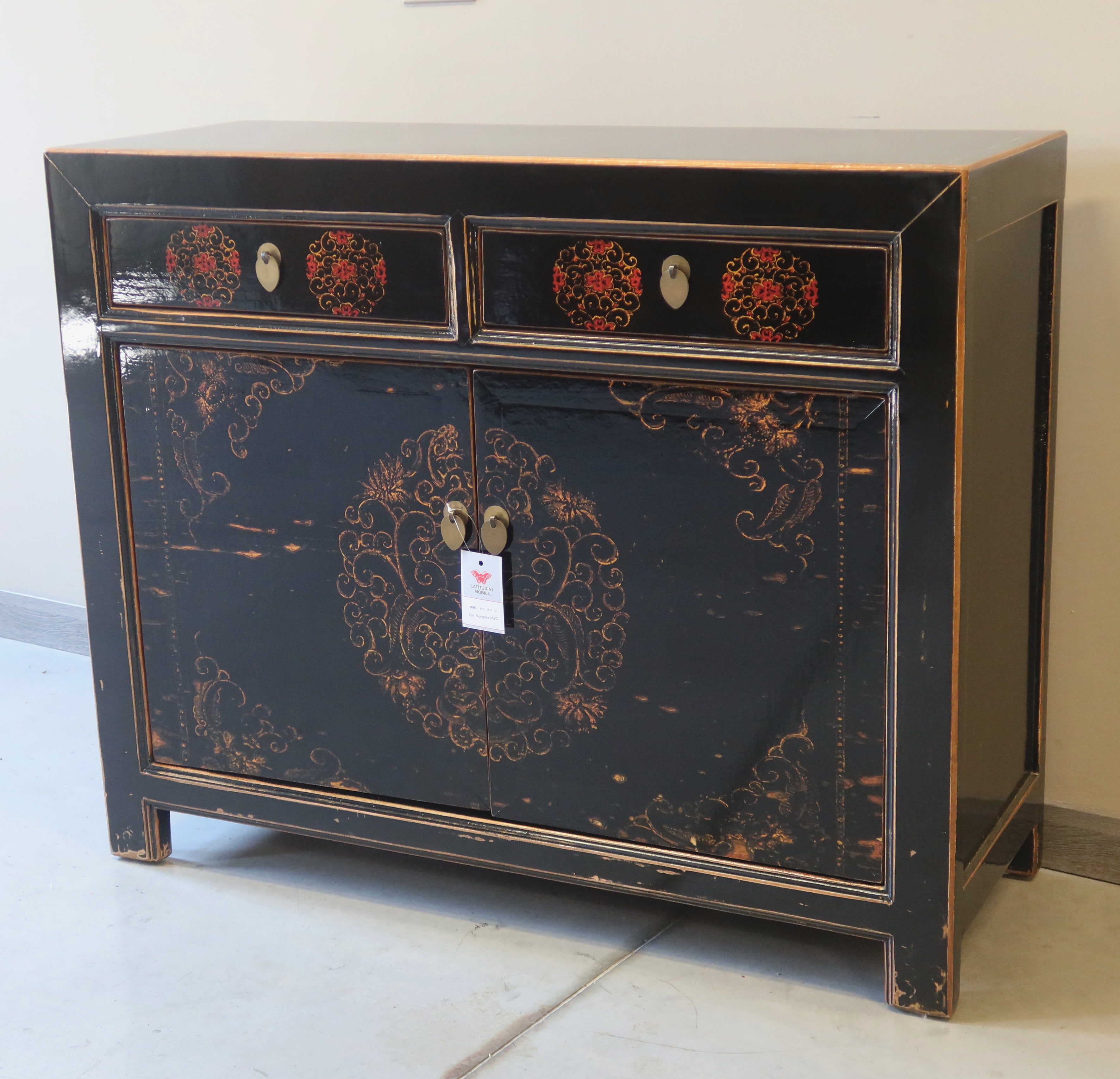 CREDENZA MONGOLIA LACCA DECORATA