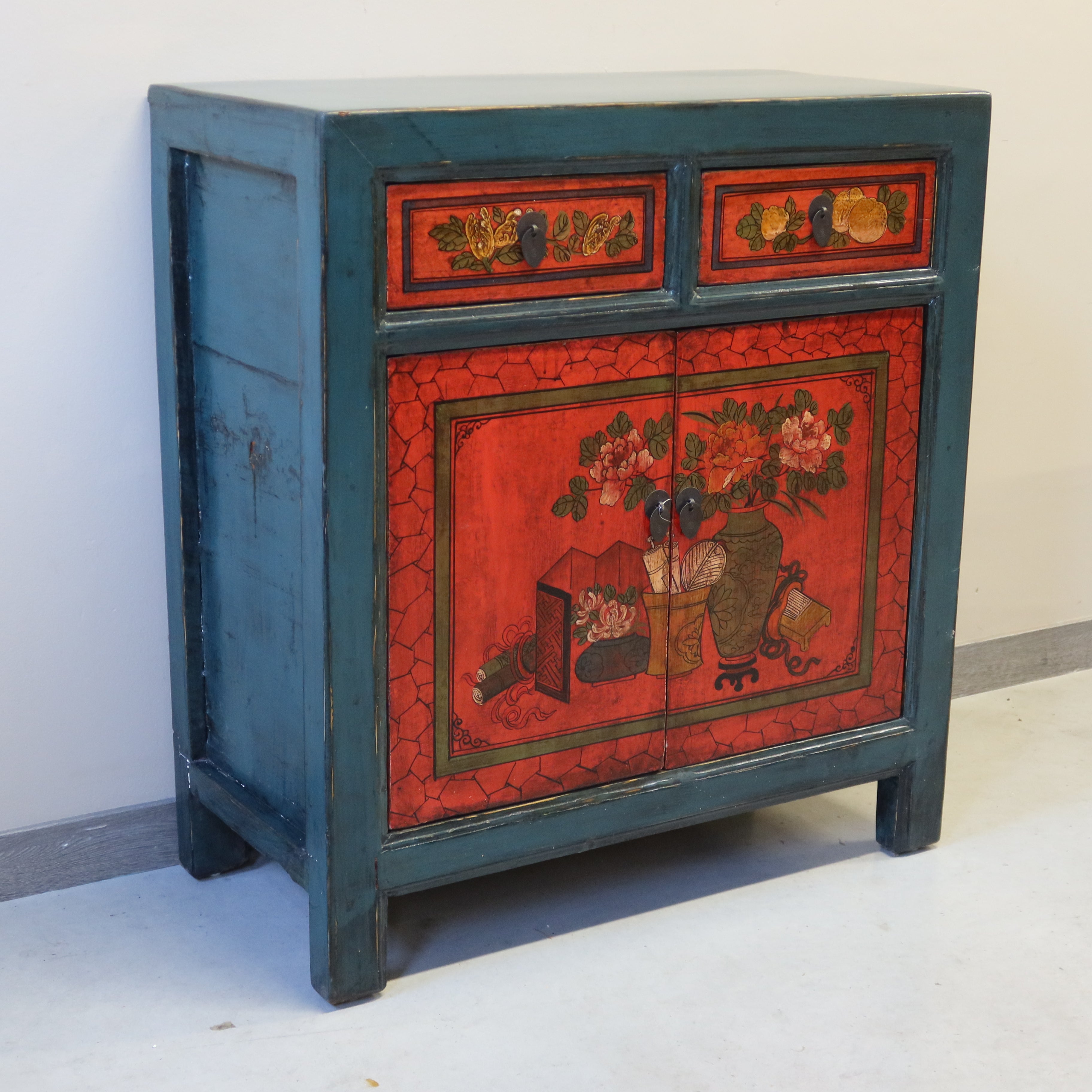 CREDENZINO MONGOLIA DECORATO
