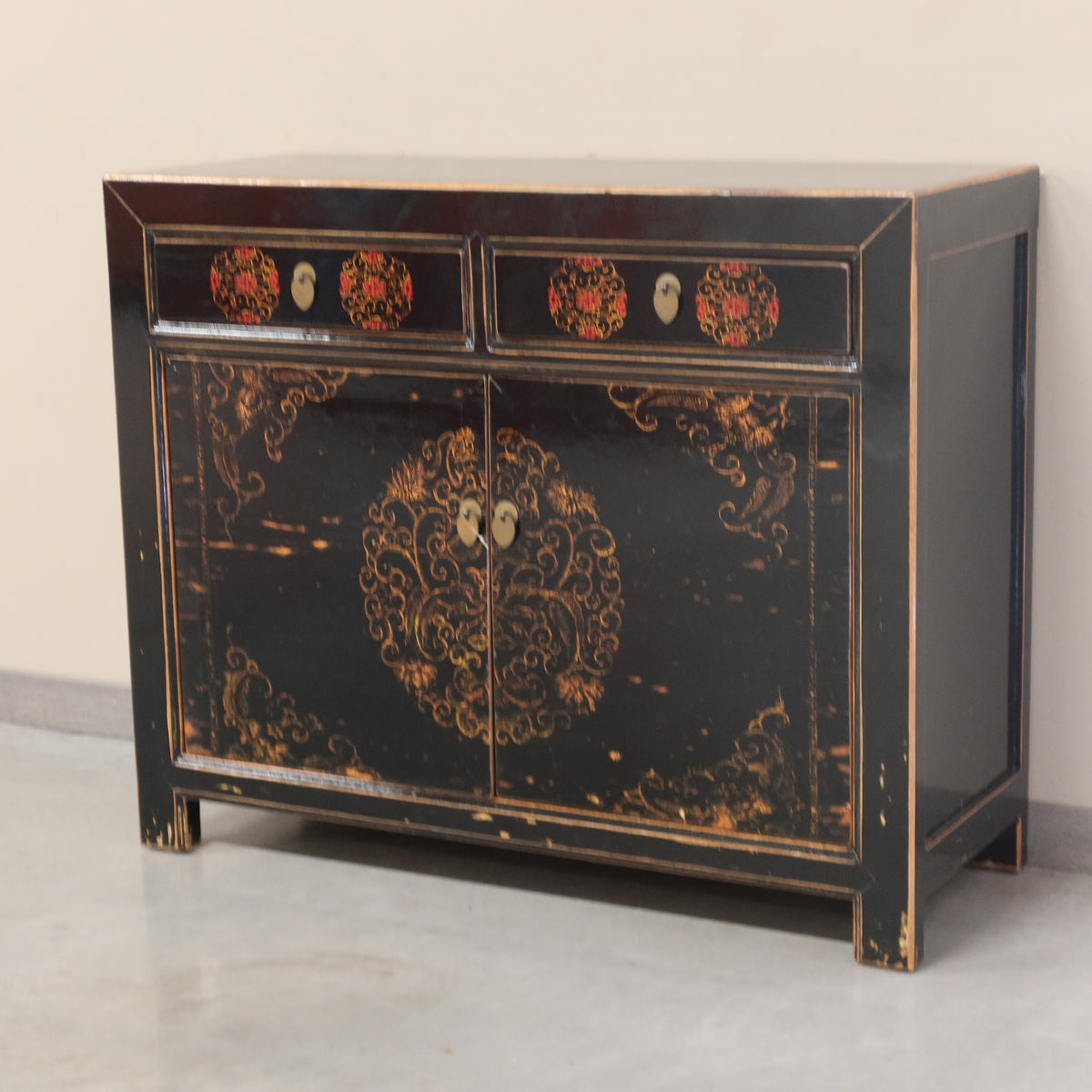 CREDENZA MONGOLIA LACCA DECORATA
