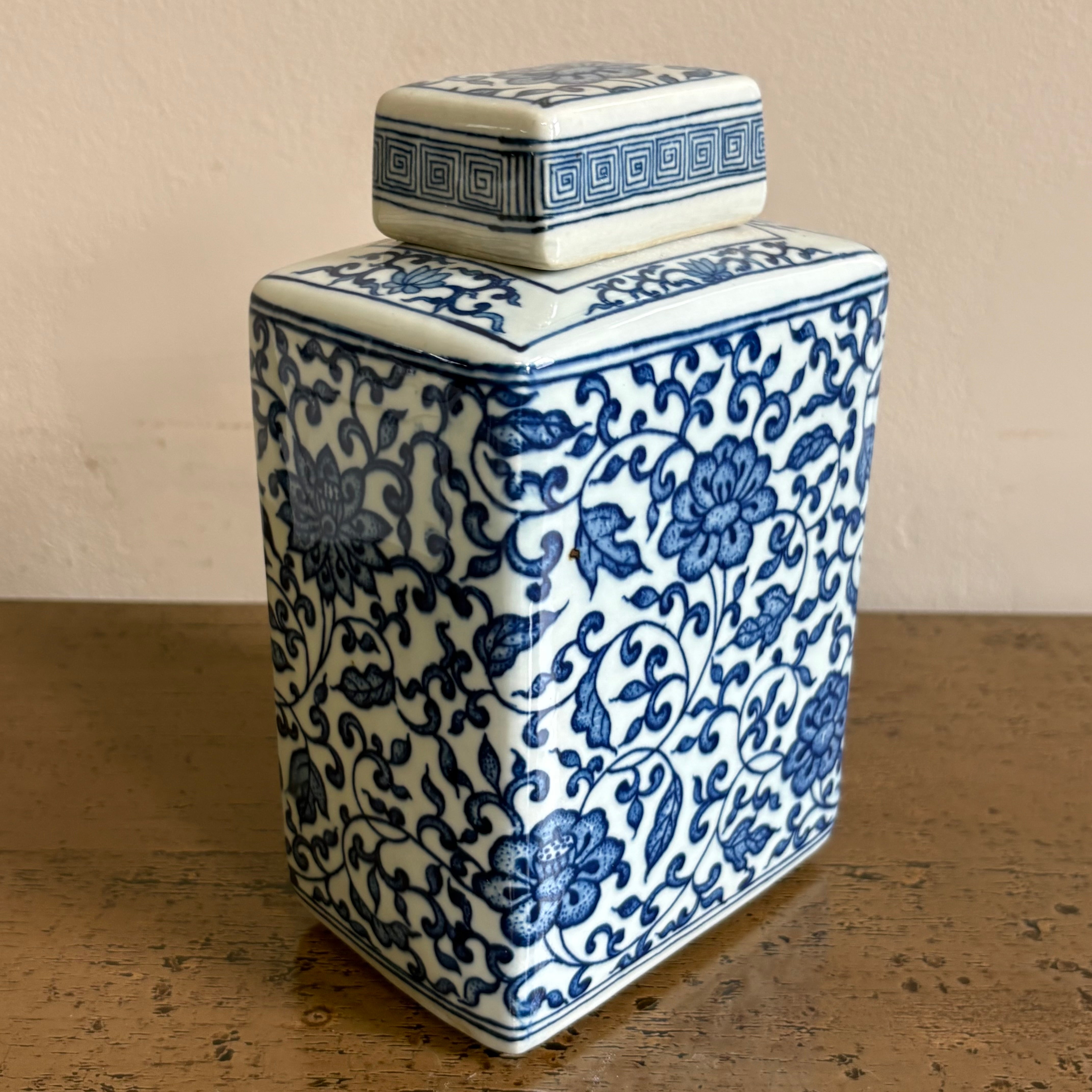 VASO CINESE BASE RETTANGOLARE CON COPERCHIO