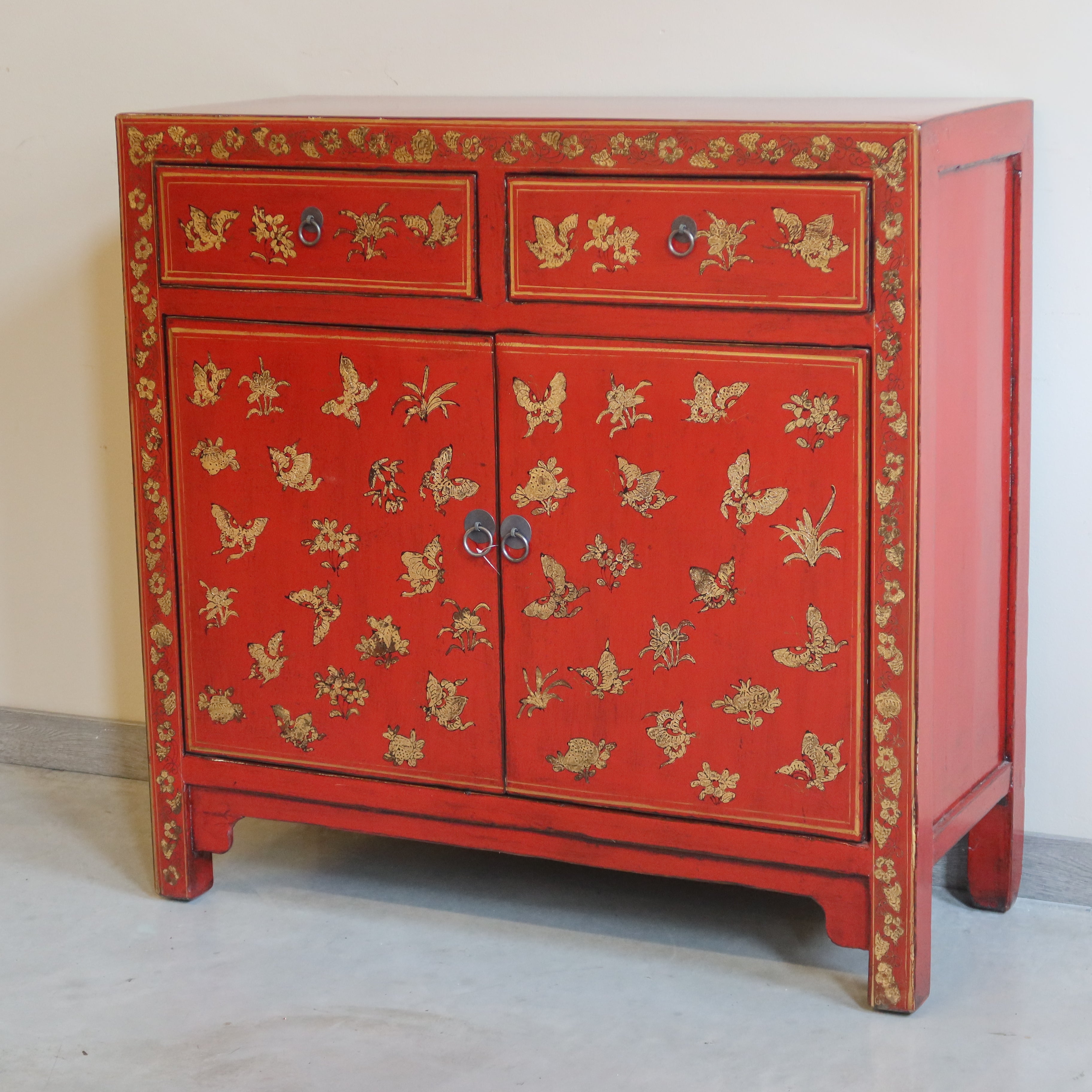 CREDENZINA CINESE DELLO SHANXI LACCA DECORATA