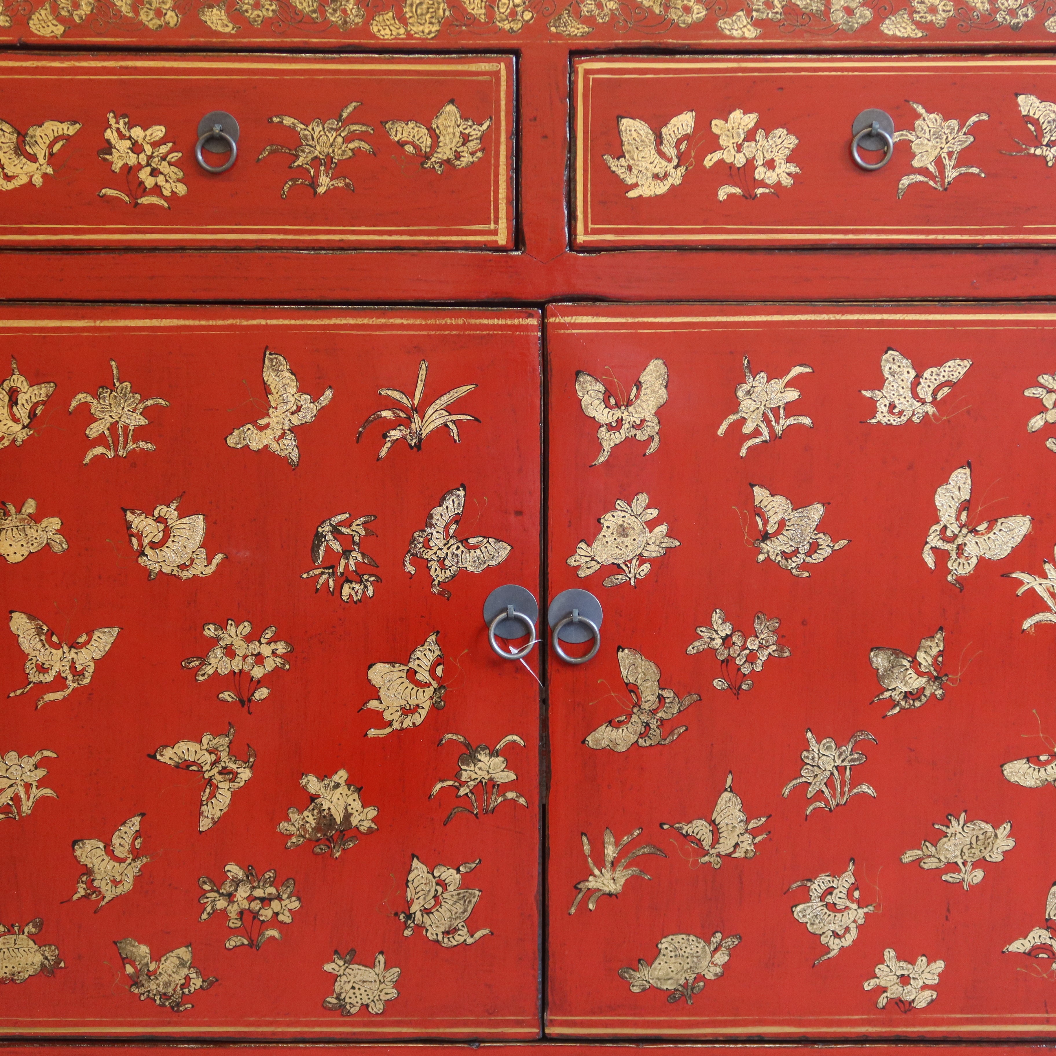 CREDENZINA CINESE DELLO SHANXI LACCA DECORATA