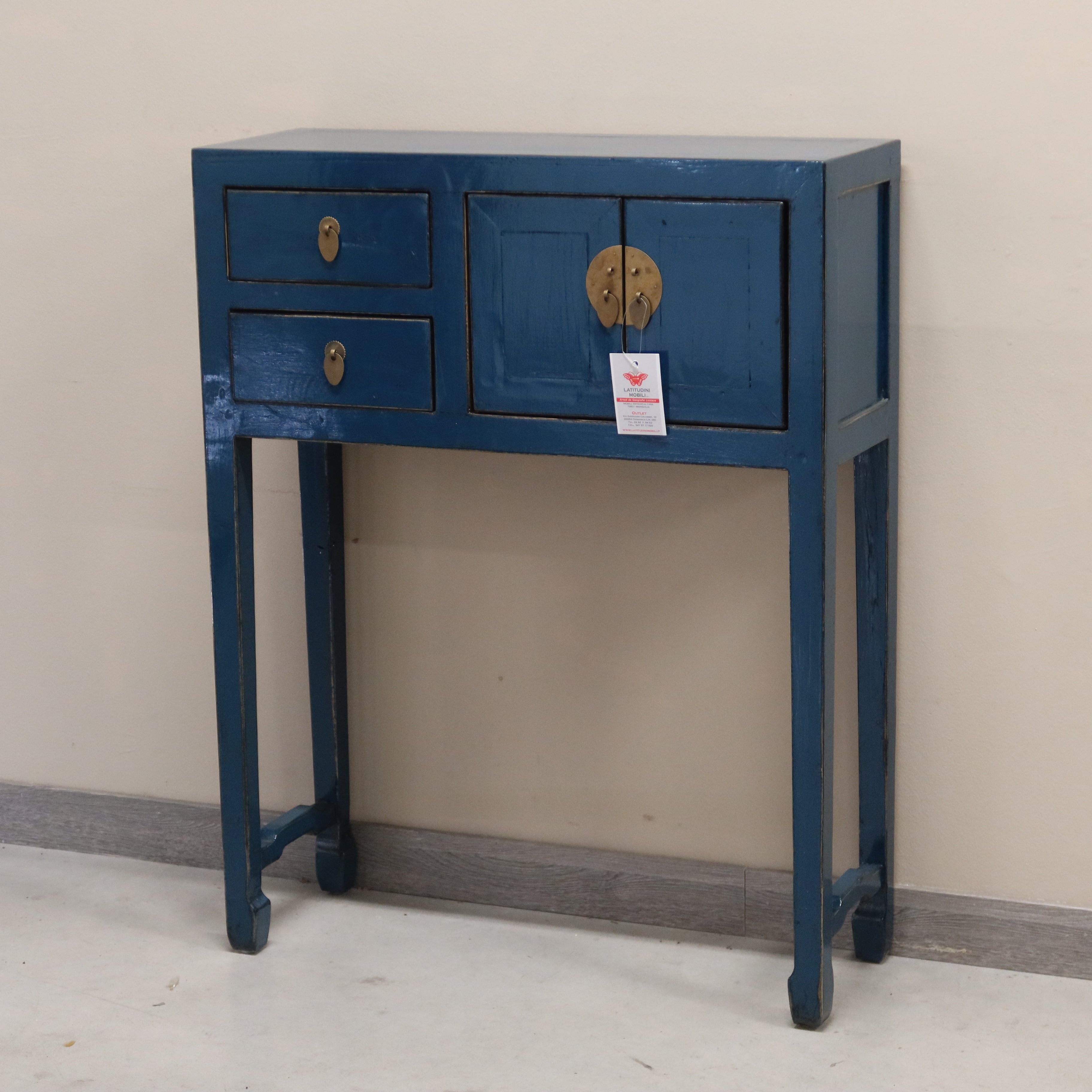 CONSOLINA CINESE LACCA BLU