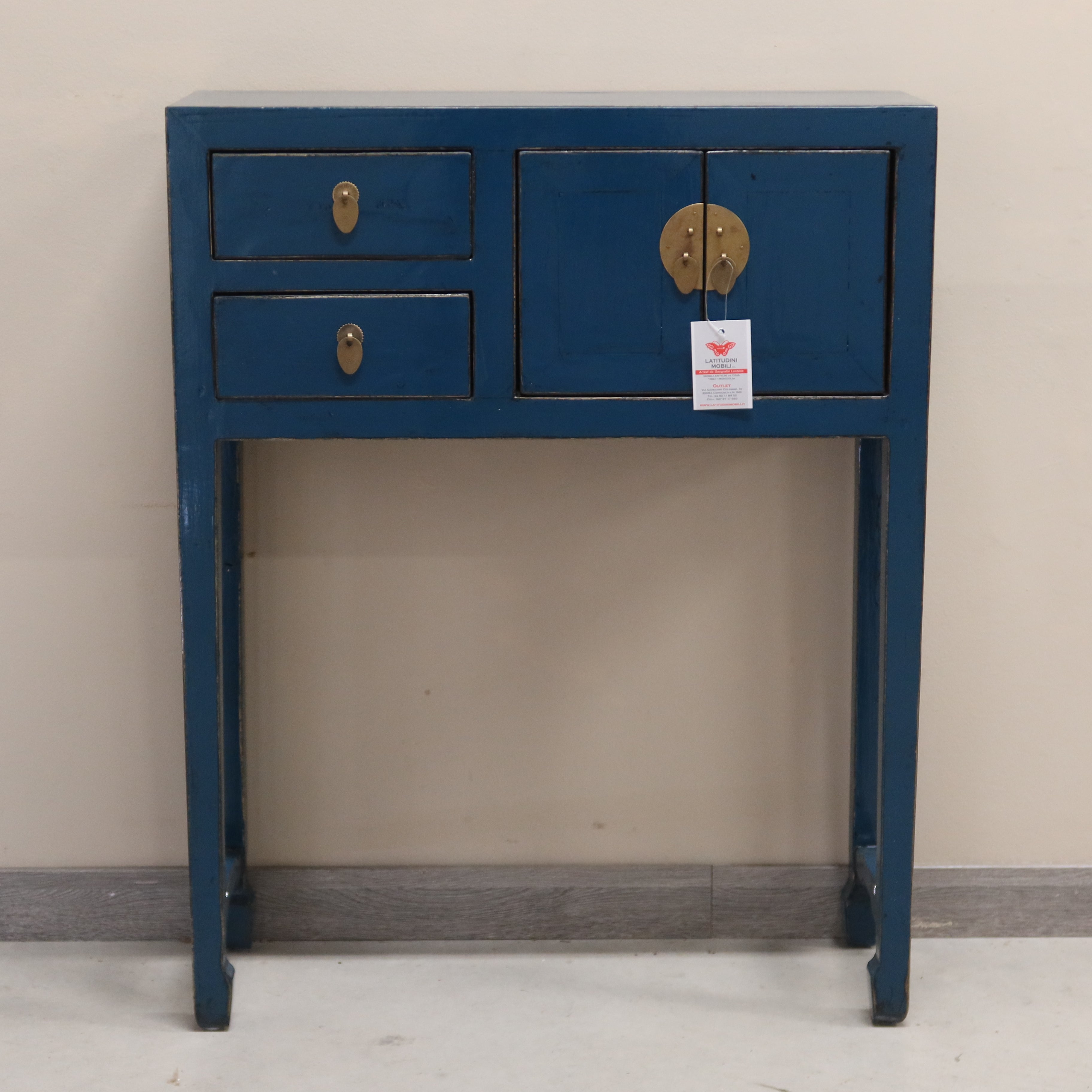 CONSOLINA CINESE LACCA BLU