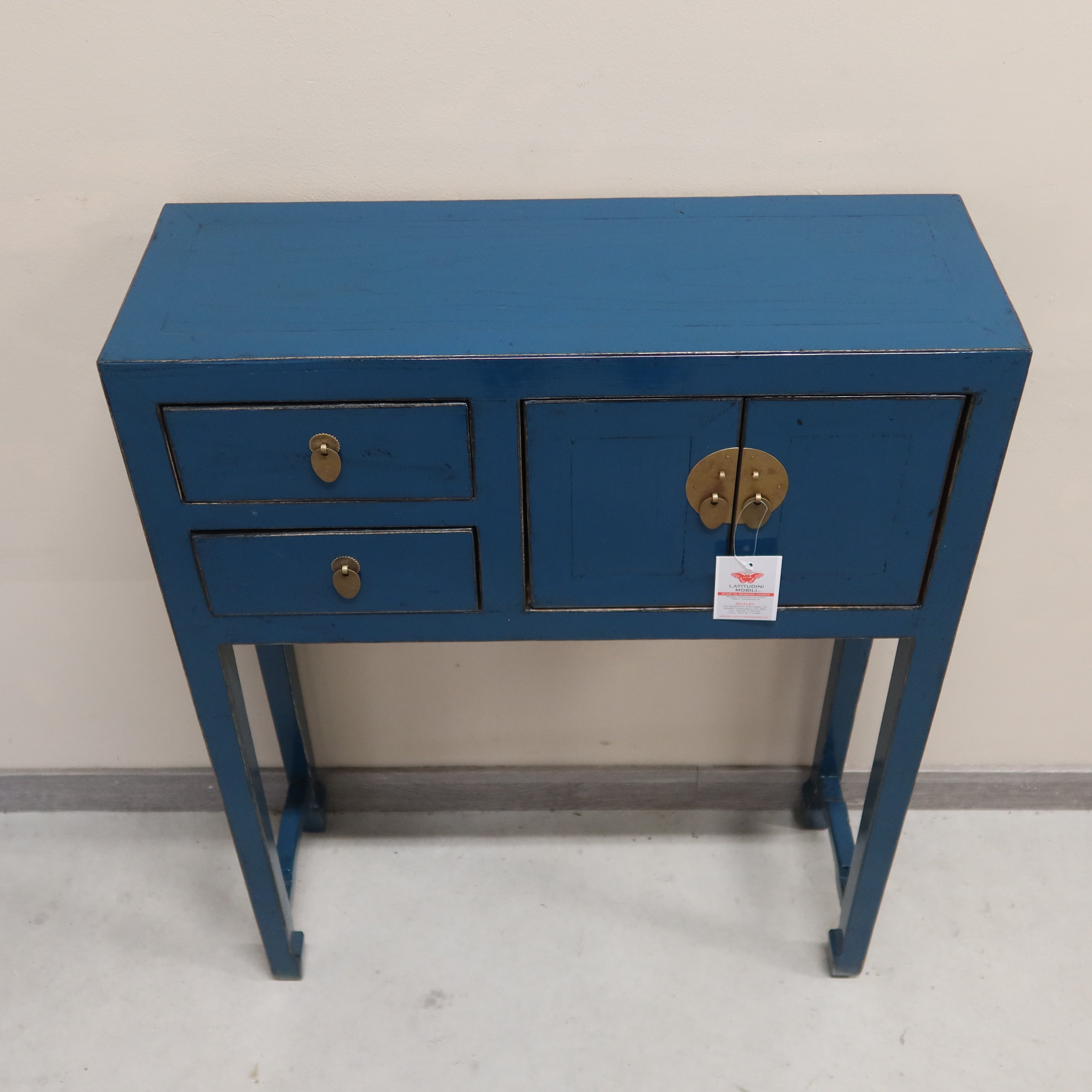 CONSOLINA CINESE LACCA BLU