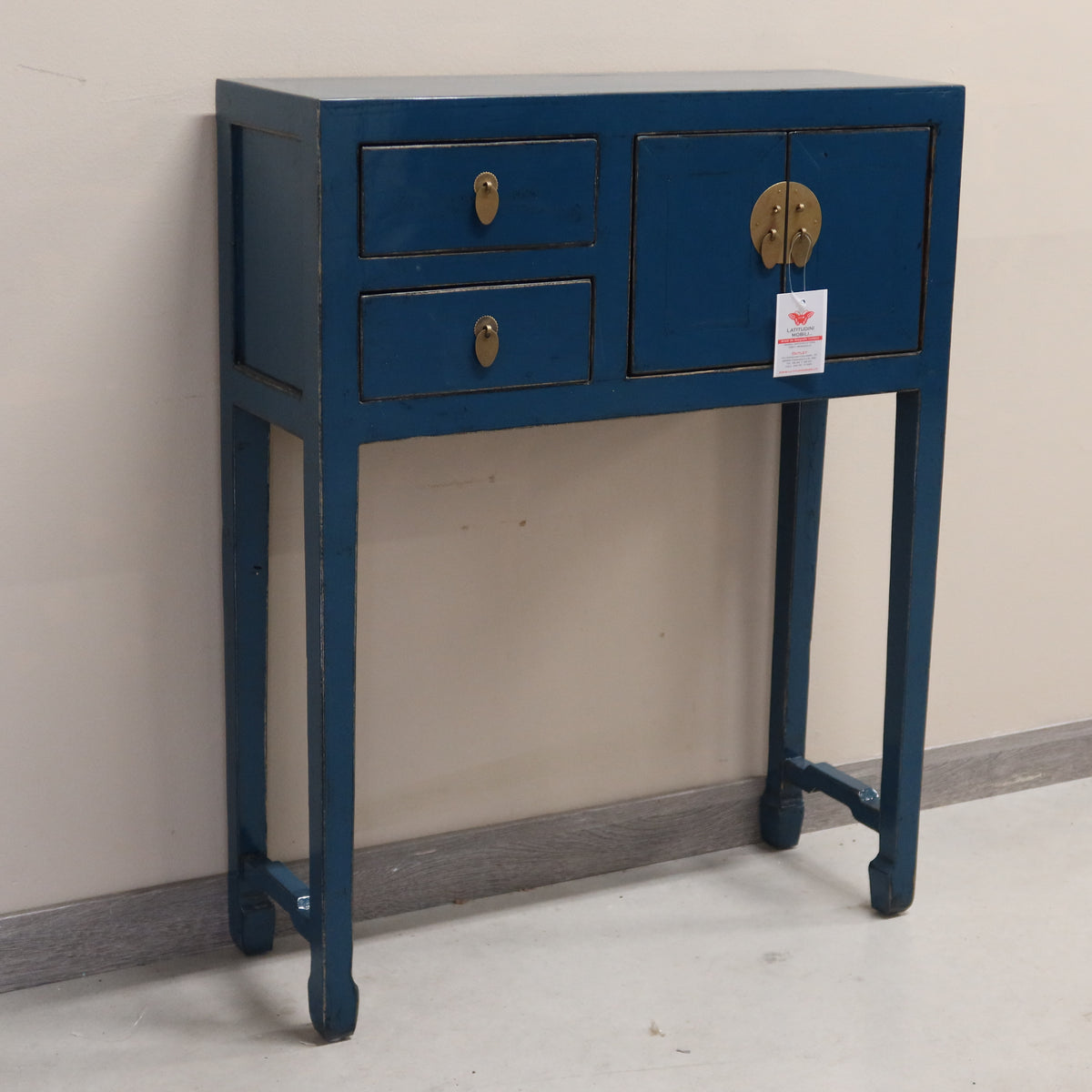 CONSOLINA CINESE LACCA BLU