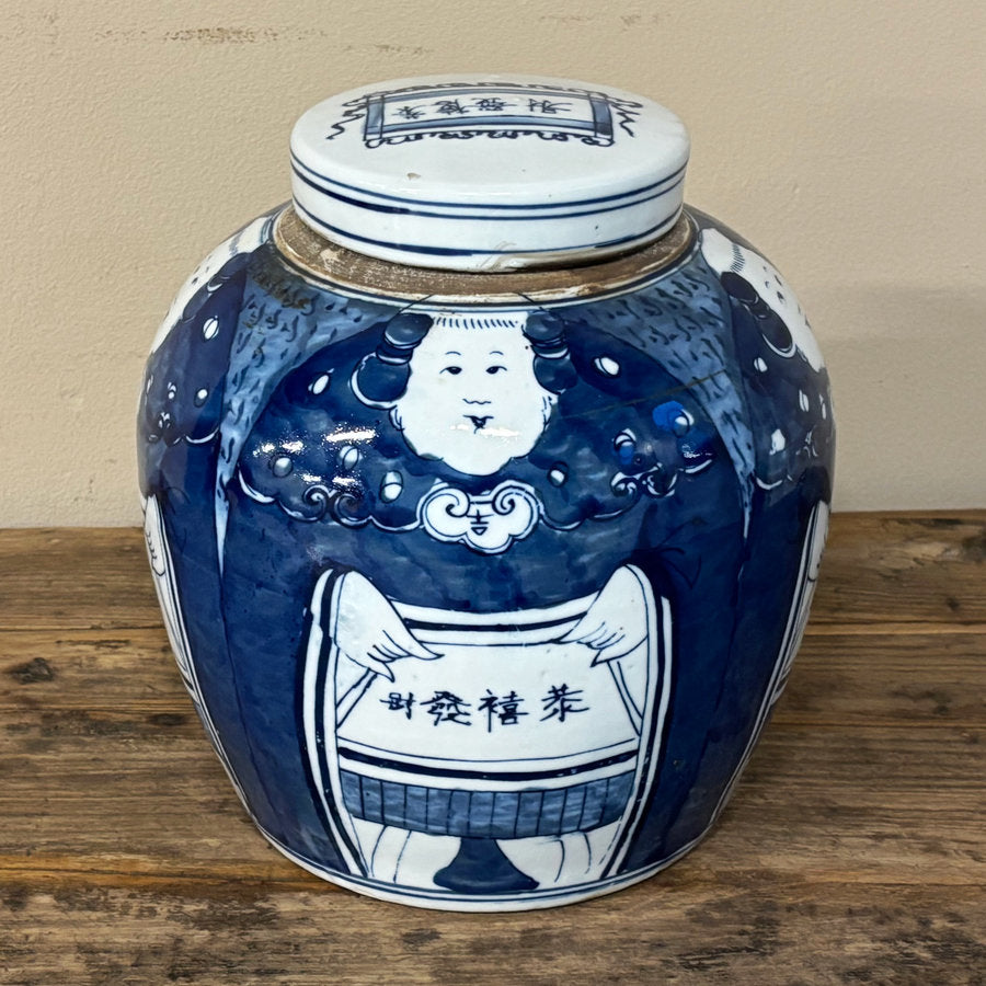 VASO STONDATO IN CERAMICA CON DIPINTO