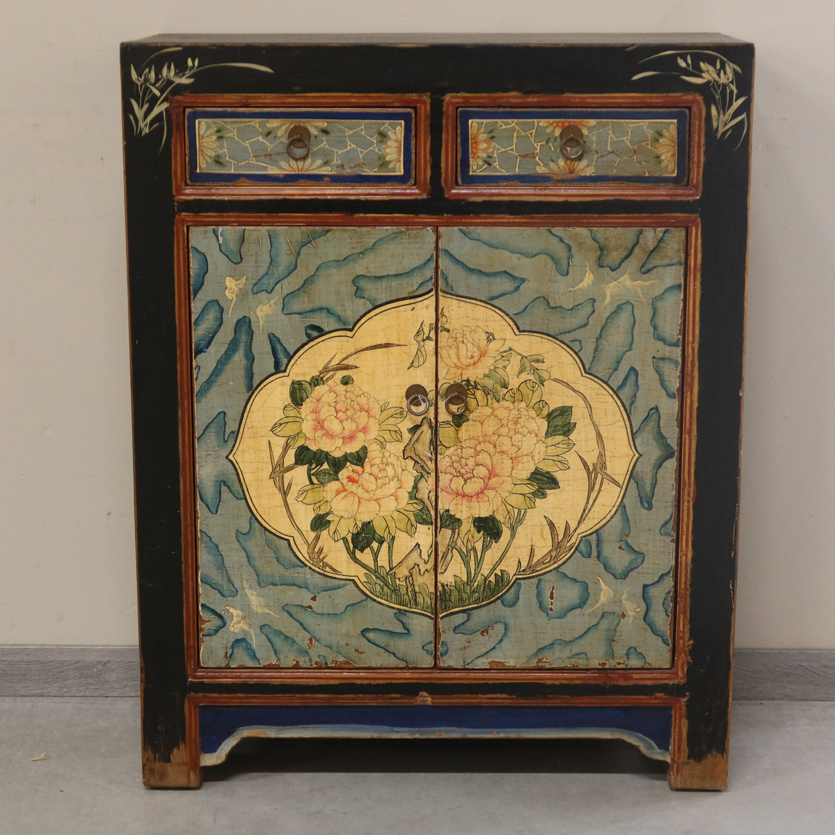 CREDENZINO MONGOLIA DECORATO