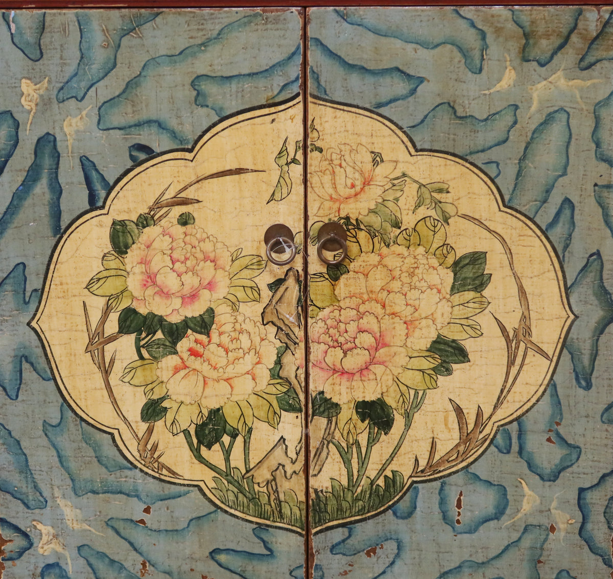 CREDENZINO MONGOLIA DECORATO