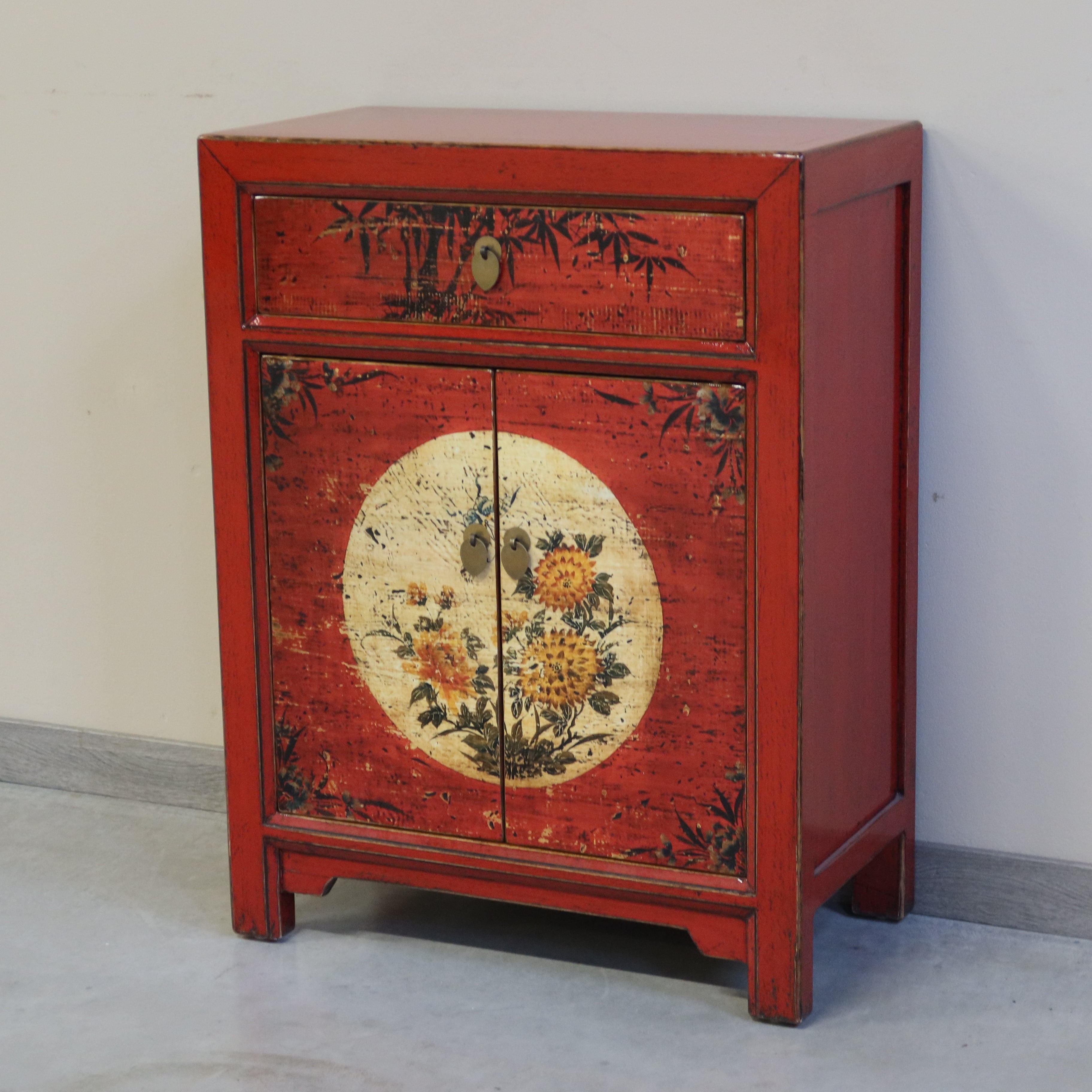 CREDENZINO MONGOLIA DECORATO