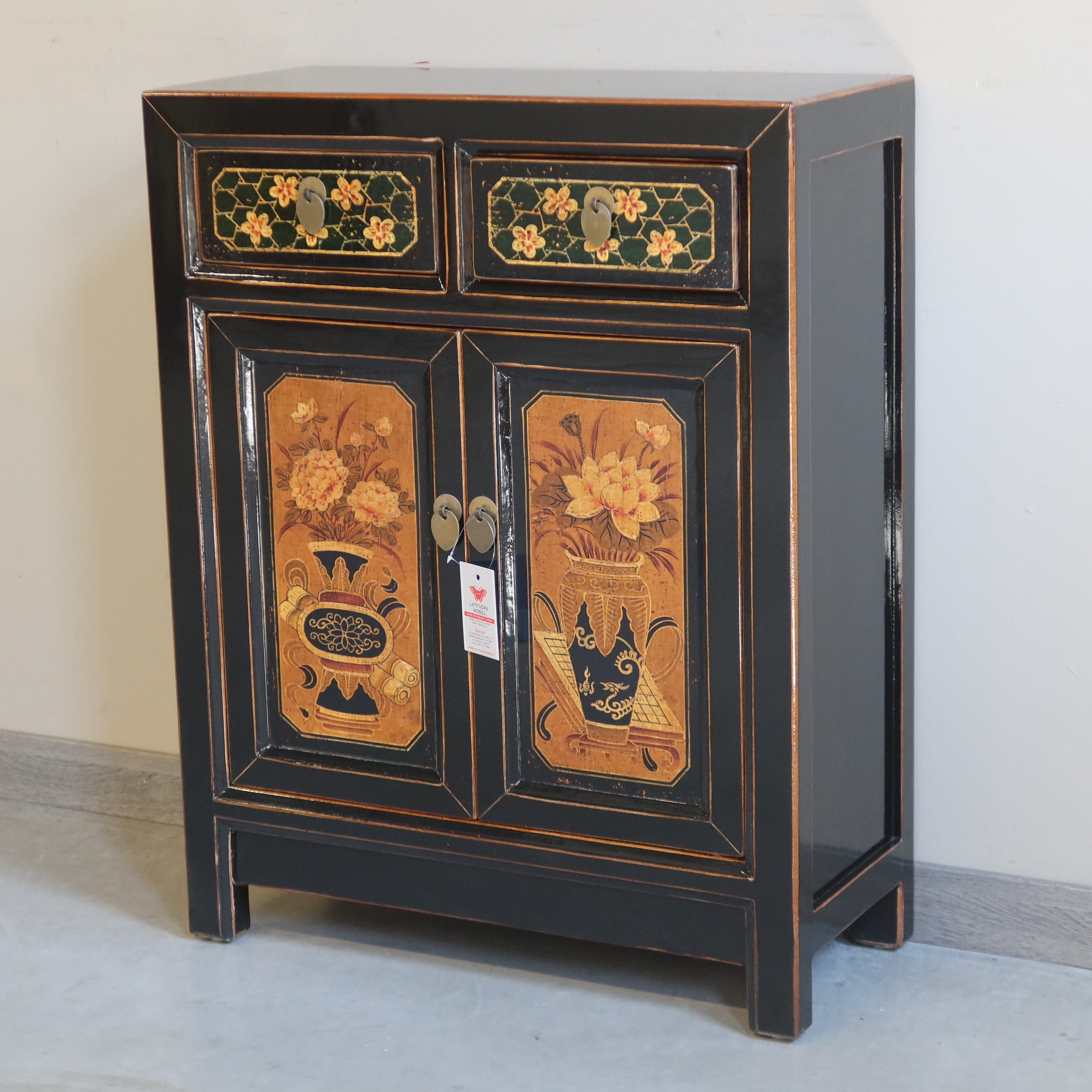 CREDENZINO MONGOLIA DECORATO