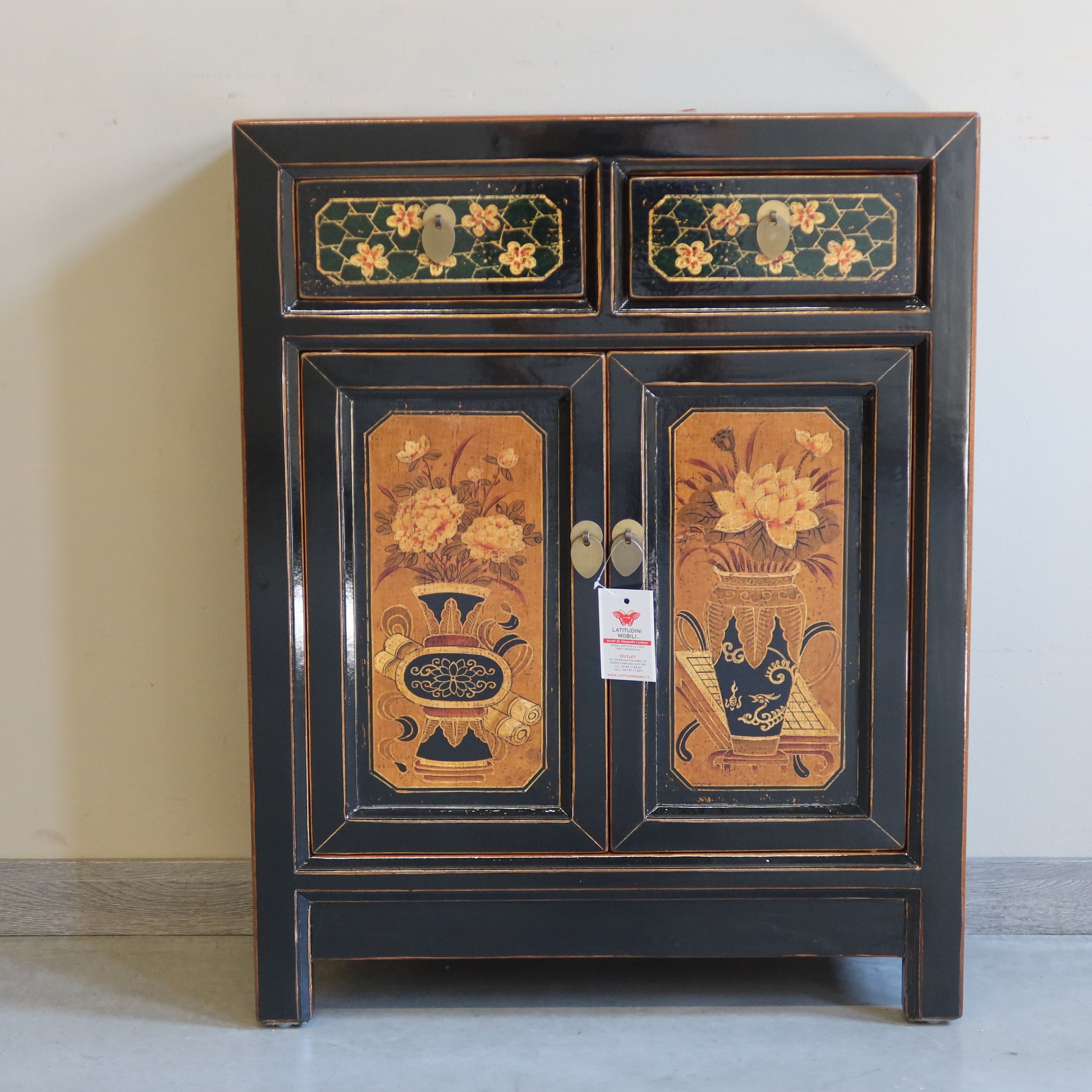 CREDENZINO MONGOLIA DECORATO