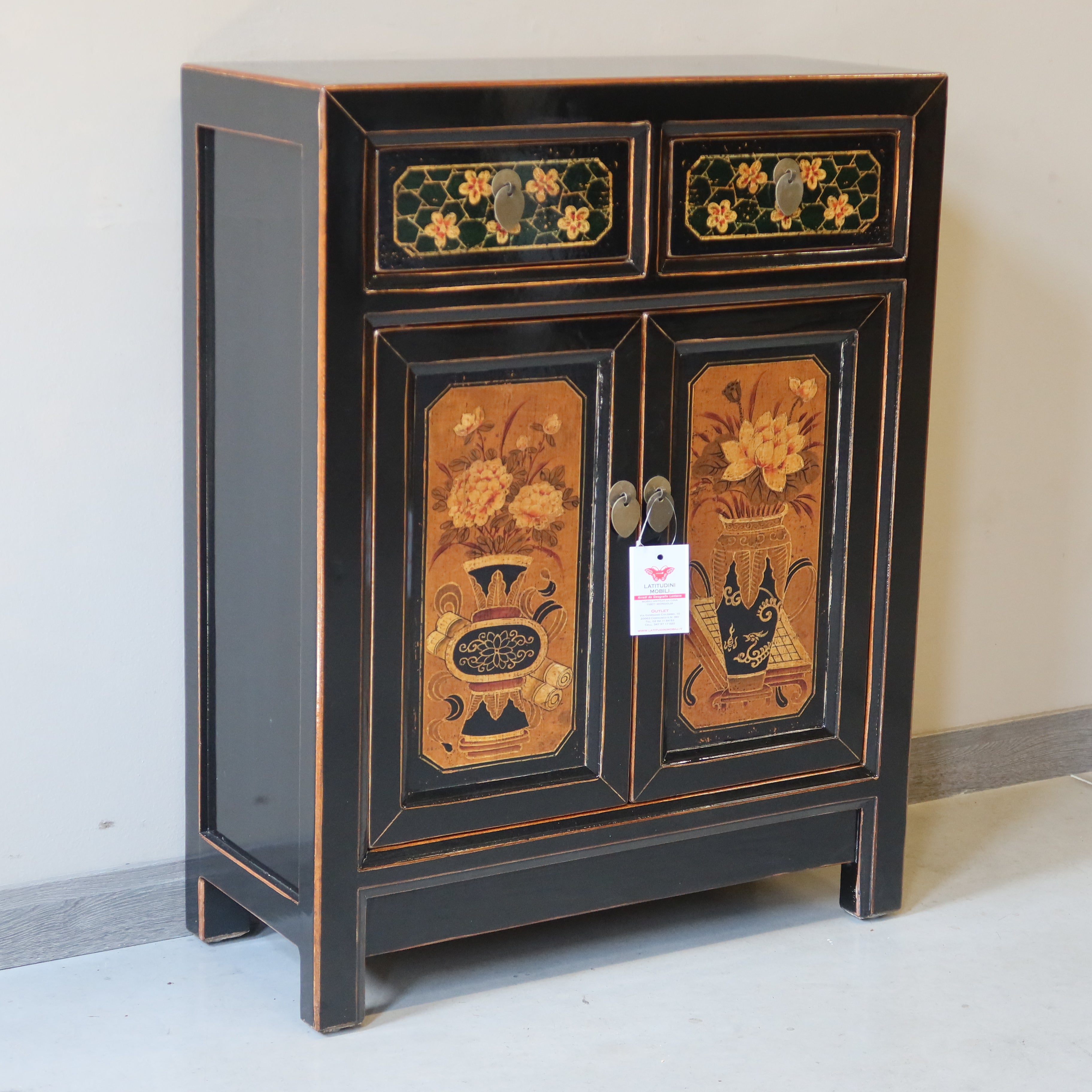 CREDENZINO MONGOLIA DECORATO