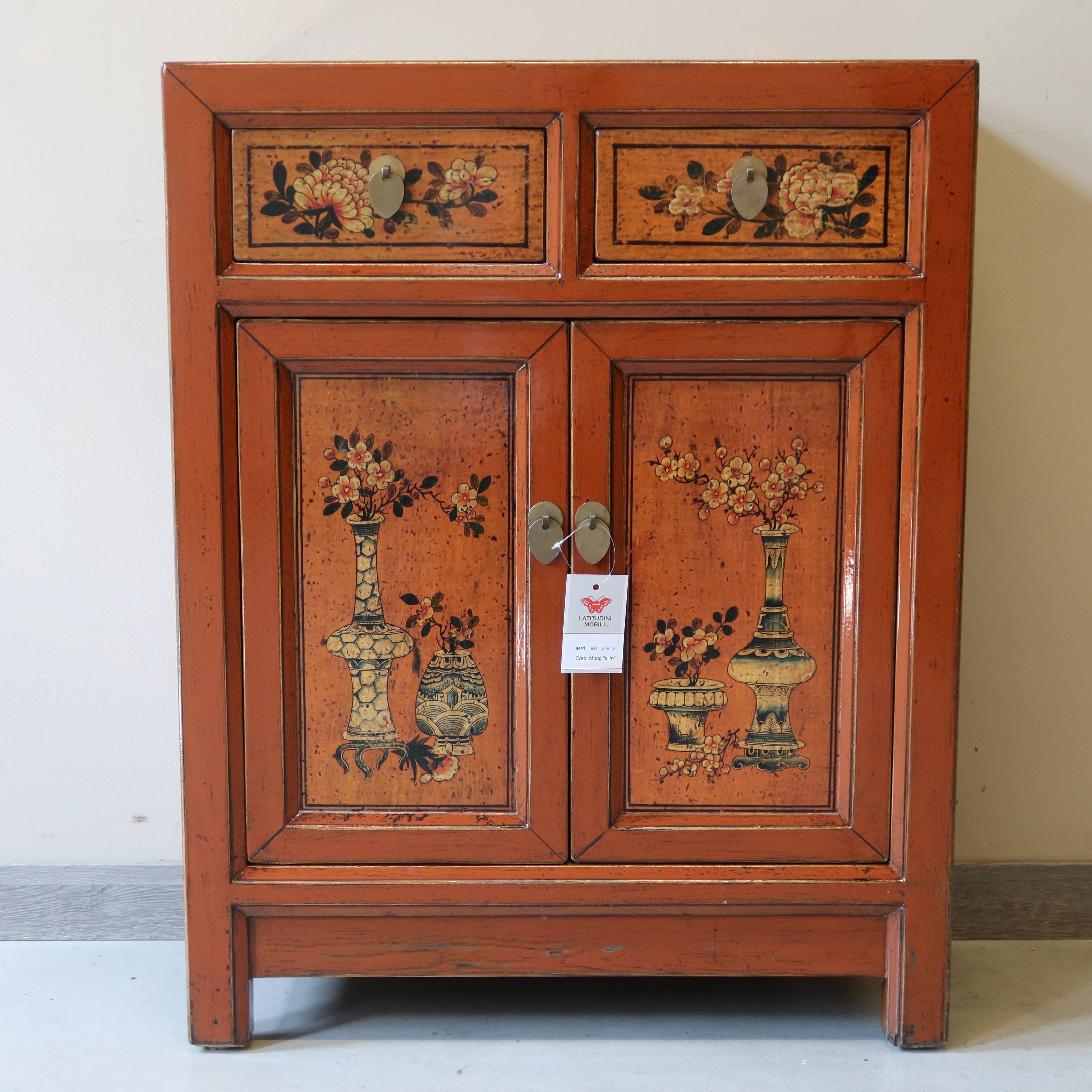 CREDENZINO MONGOLIA DECORATO