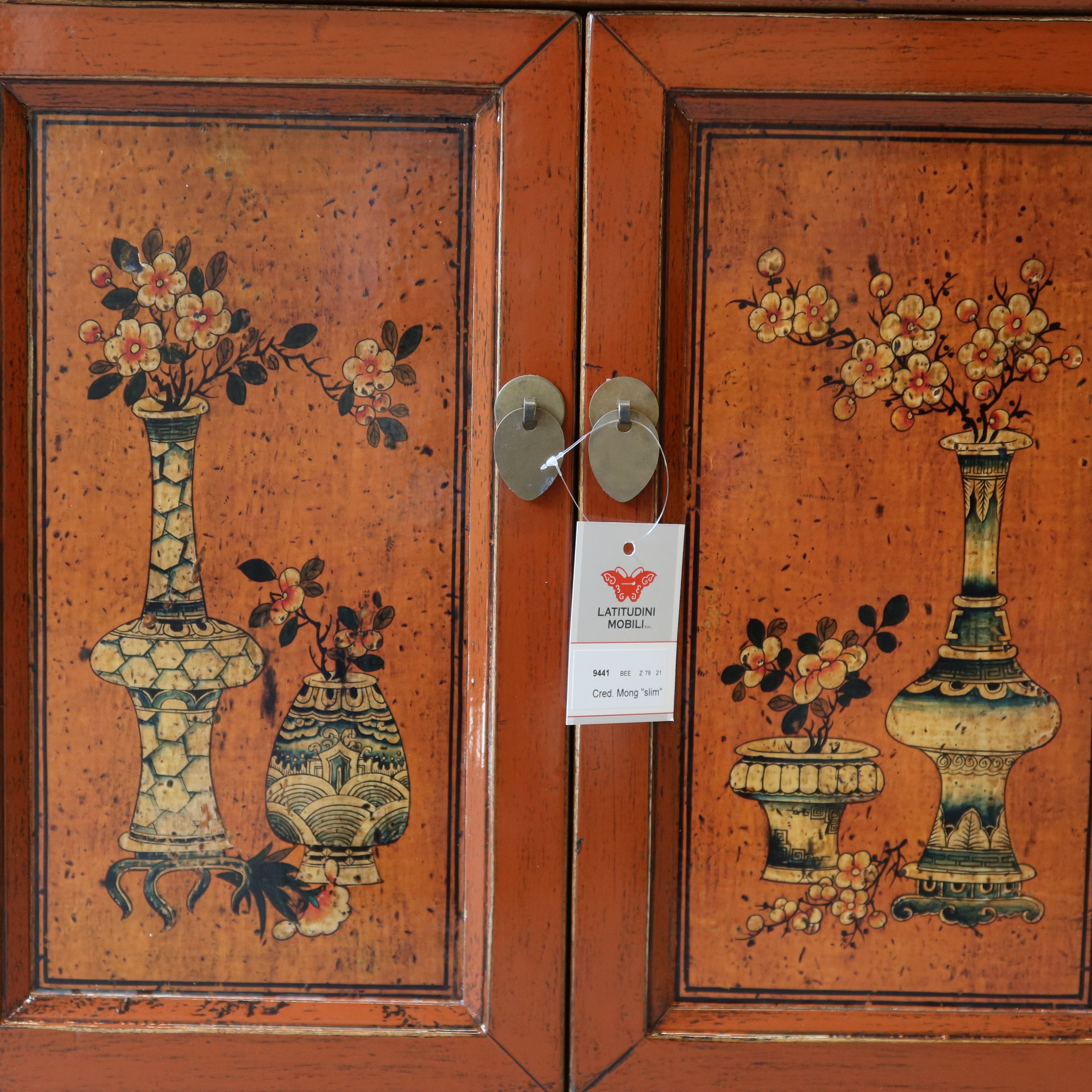 CREDENZINO MONGOLIA DECORATO