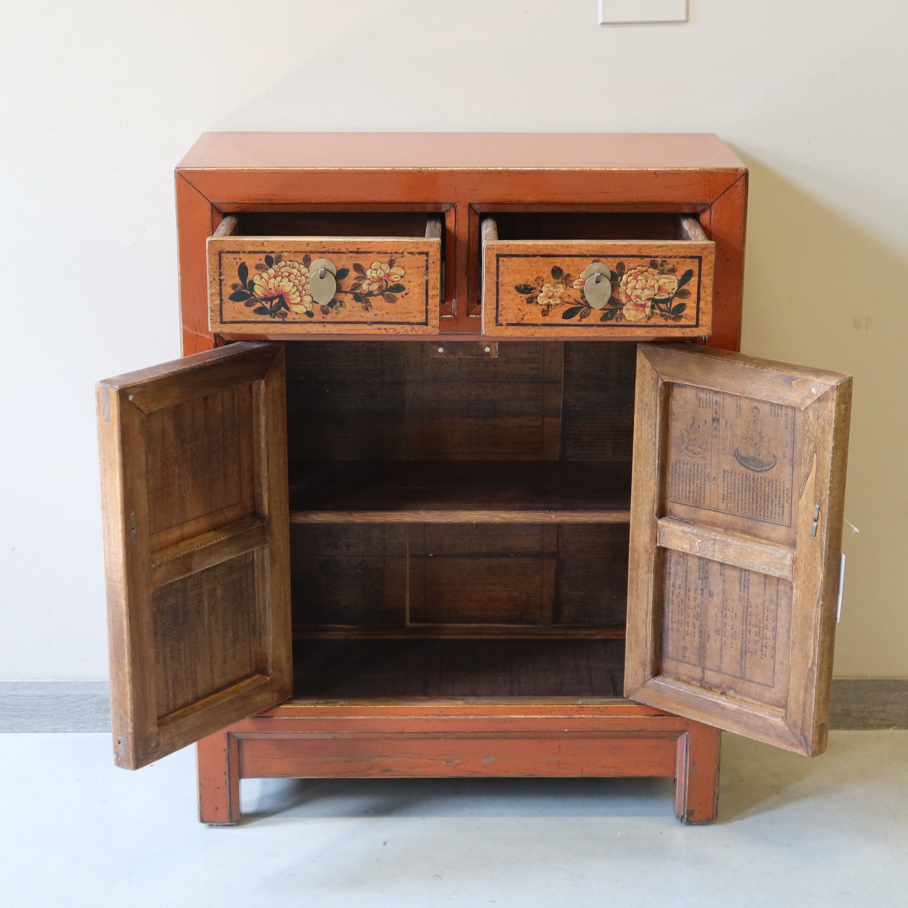 CREDENZINO MONGOLIA DECORATO