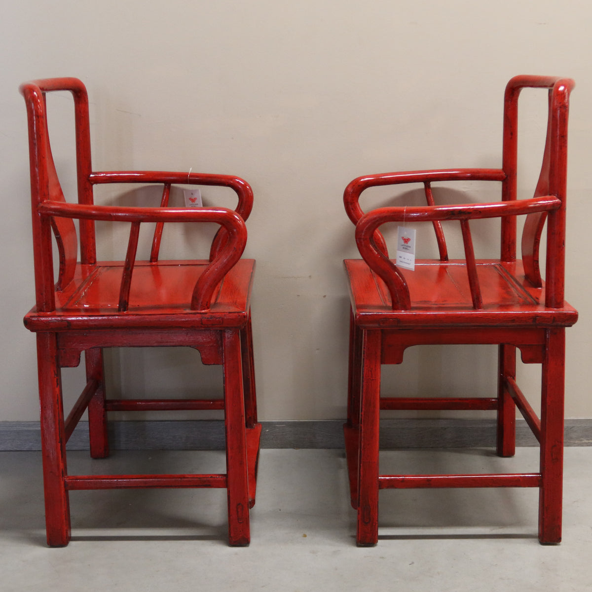 SEDIA DELLO SHANDONG LACCA ROSSA