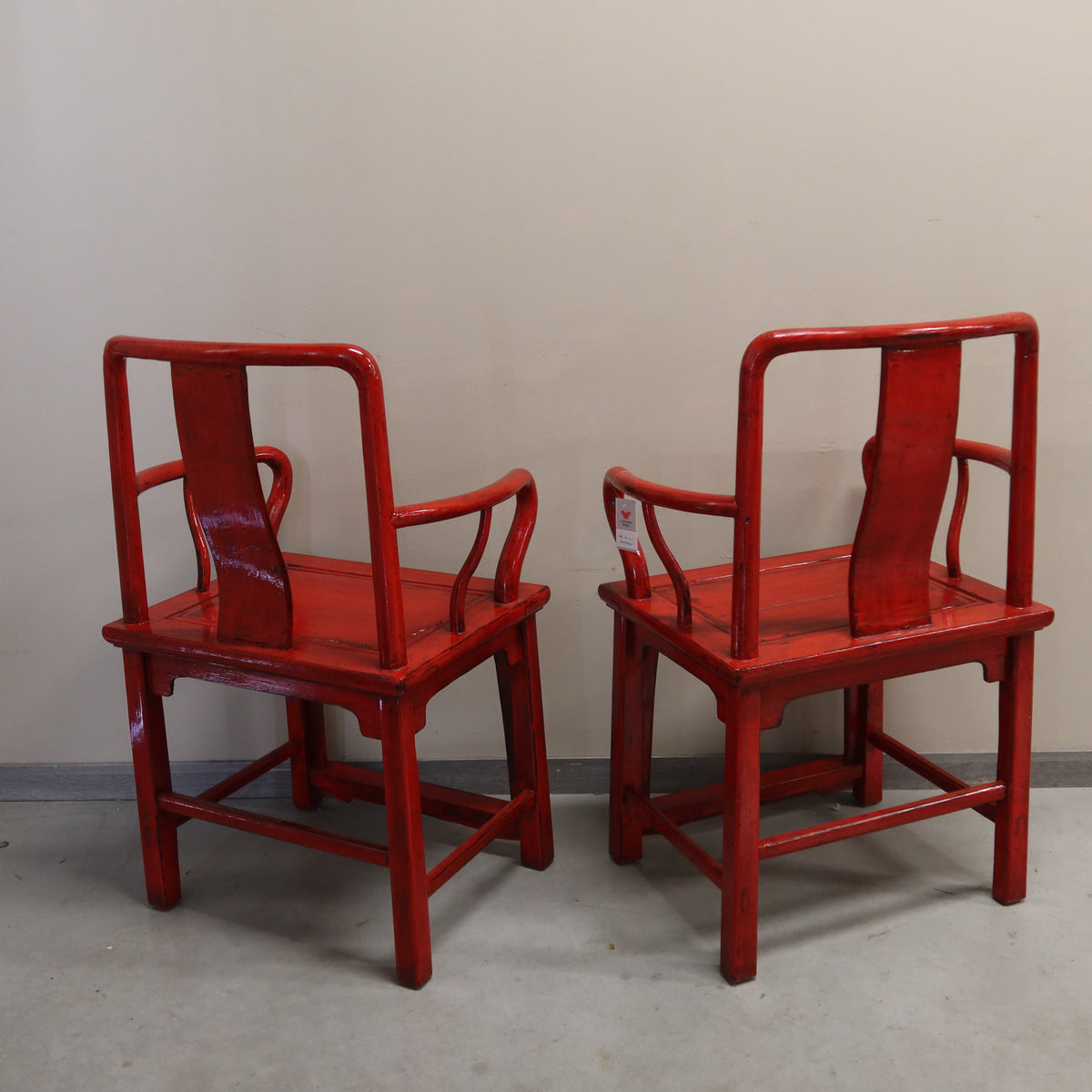 SEDIA DELLO SHANDONG LACCA ROSSA