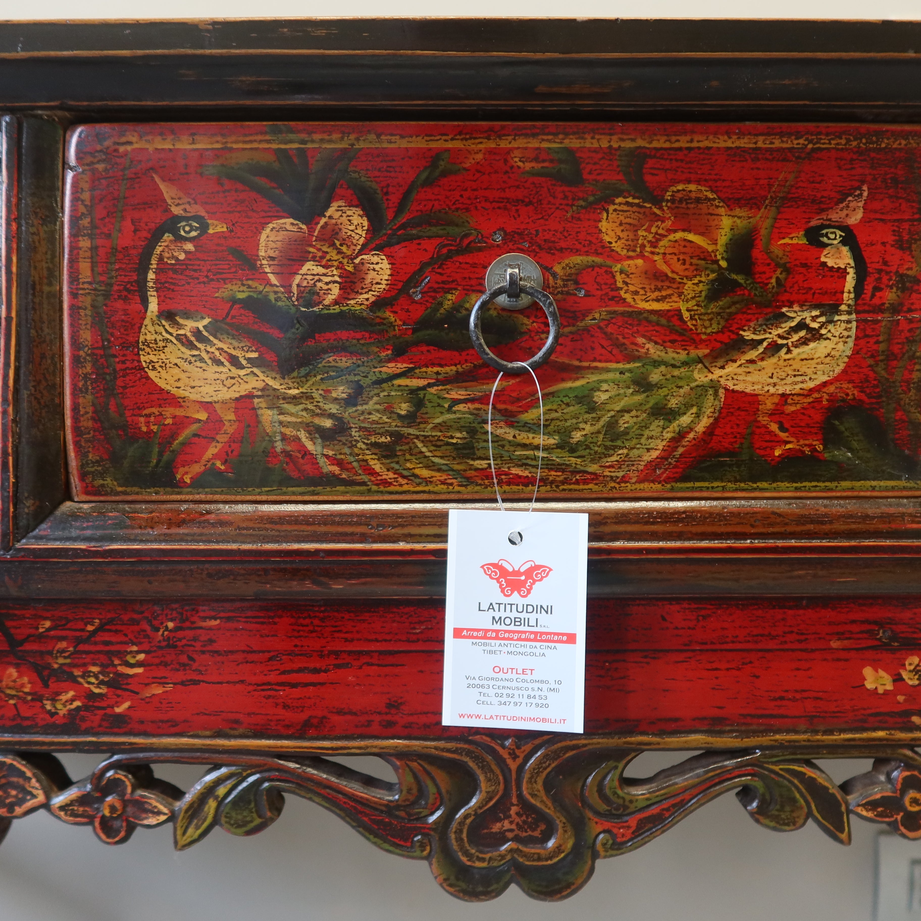 CONSOLLE MONGOLIA DECORATA AD ALTARE