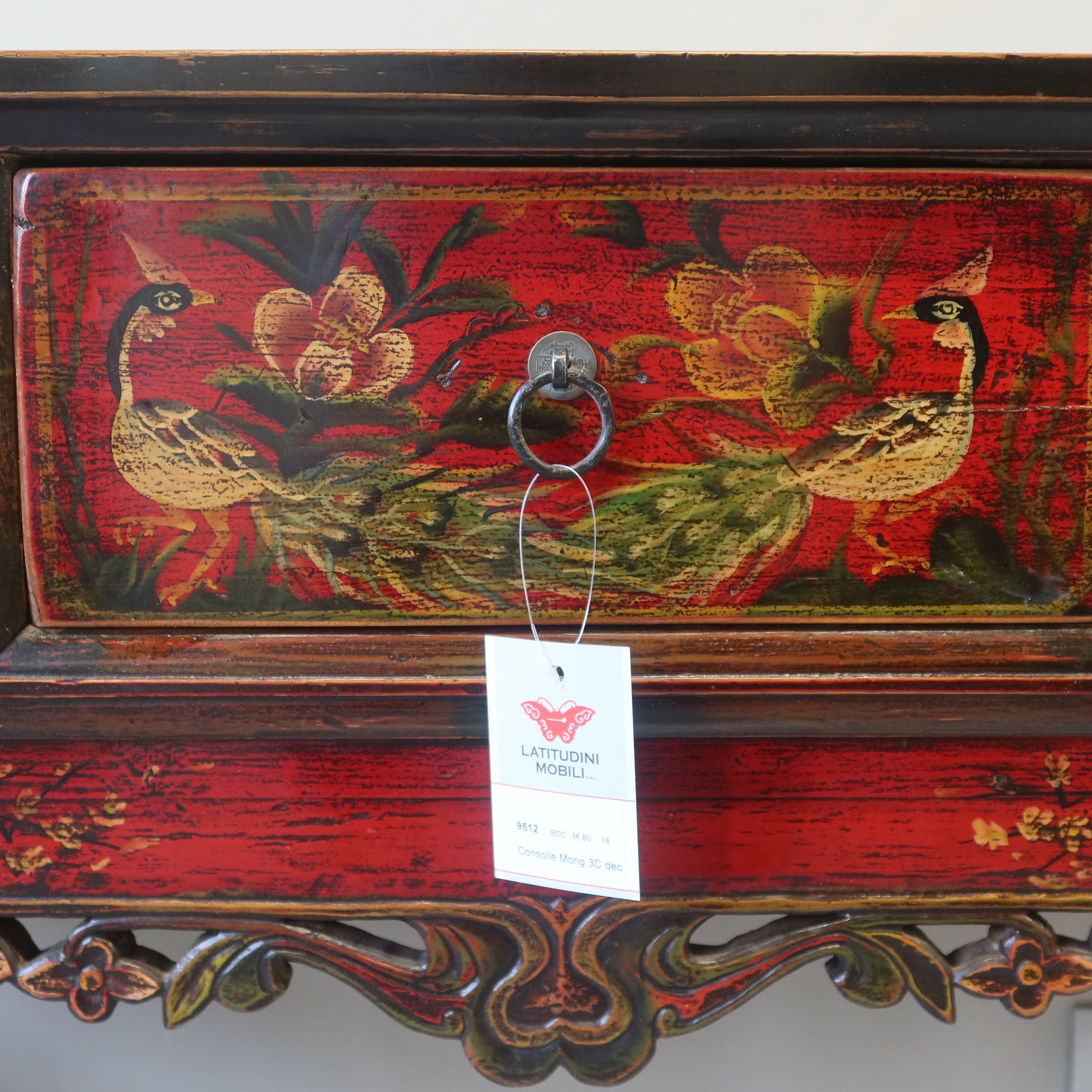 CONSOLLE MONGOLIA DECORATA AD ALTARE