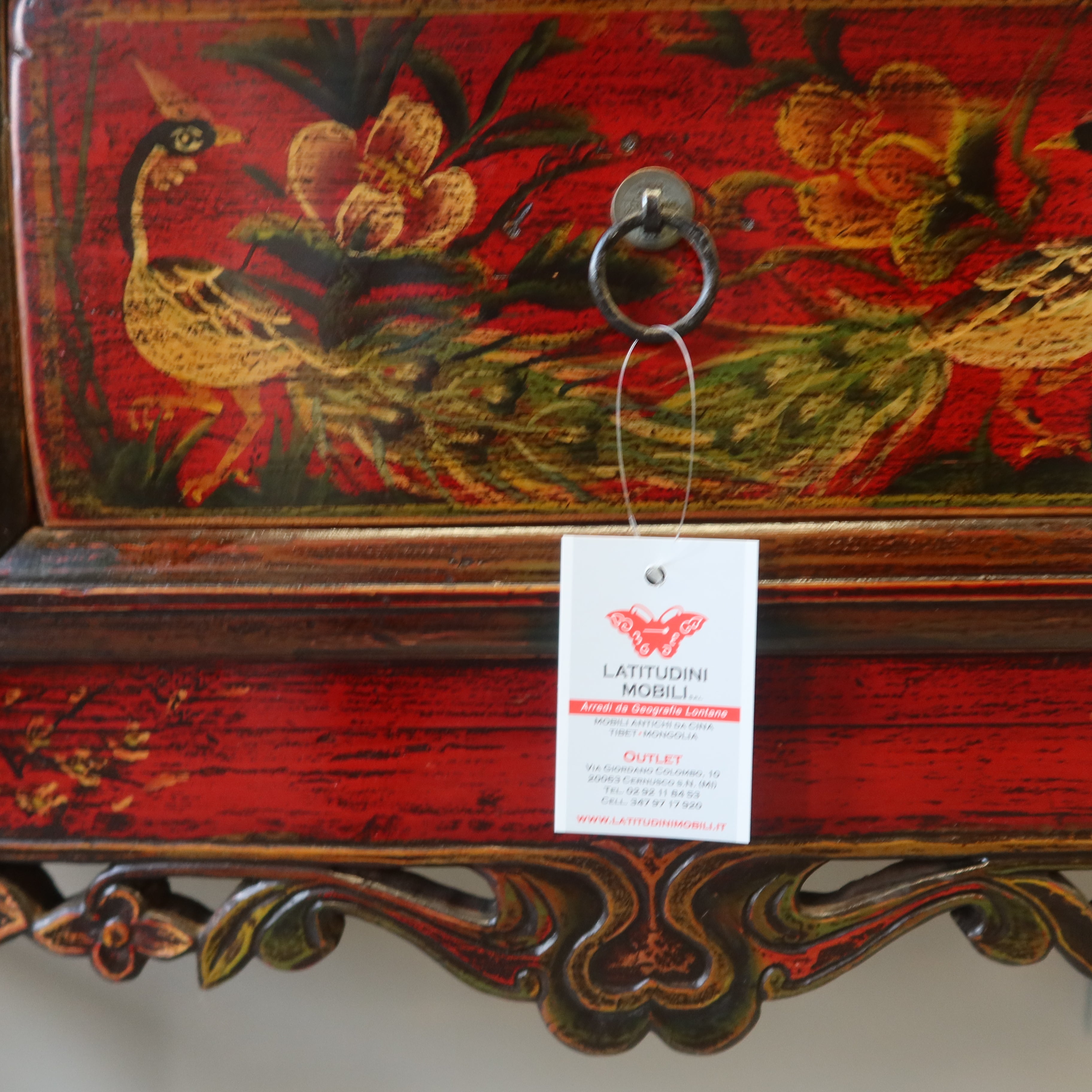 CONSOLLE MONGOLIA DECORATA AD ALTARE